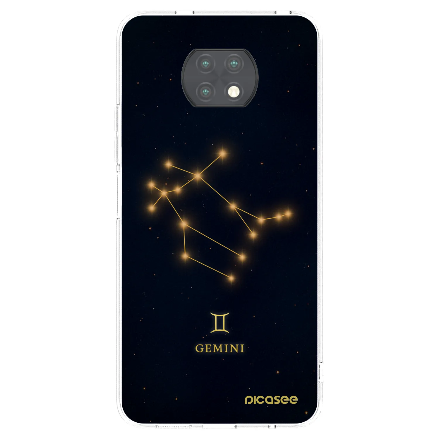 Picasee silikonowe przeźroczyste etui na Xiaomi Redmi Note 9T - GEMINI