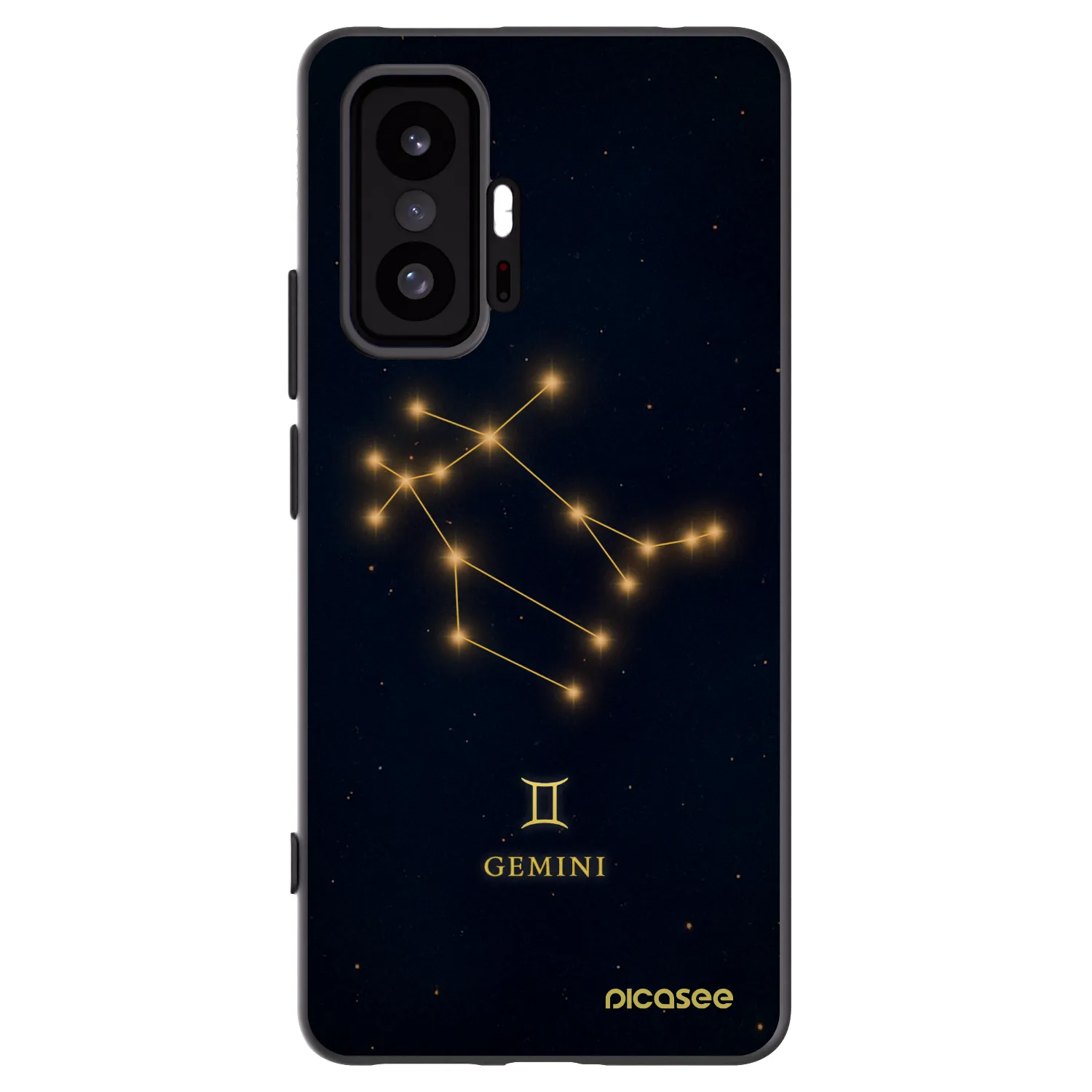Picasee silikonowe czarne etui na Xiaomi 11T - GEMINI