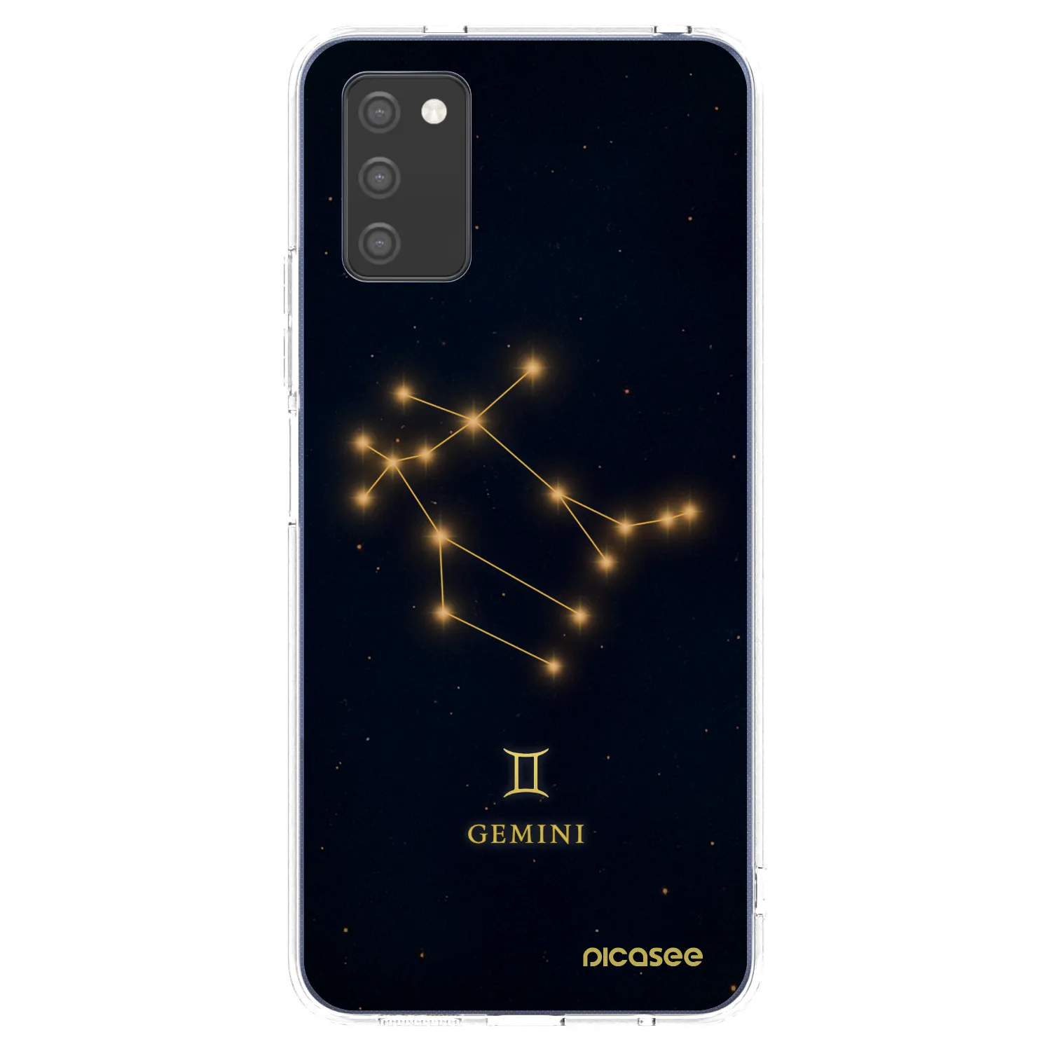 Picasee silikonowe przeźroczyste etui na Samsung Galaxy A03s A037G - GEMINI