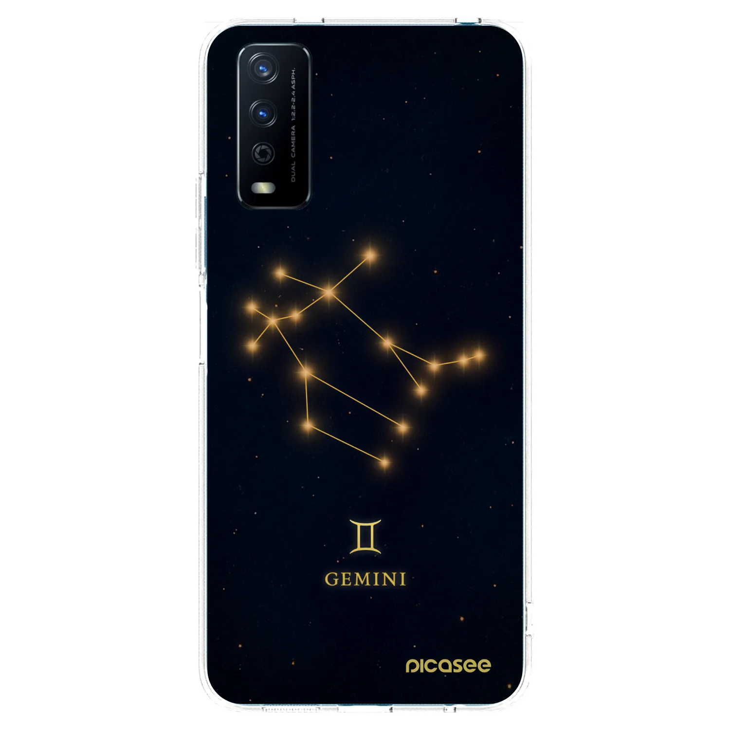 Picasee silikonowe przeźroczyste etui na Vivo Y11s - GEMINI