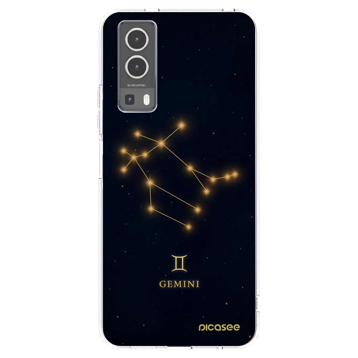 Picasee silikonowe przeźroczyste etui na Vivo Y72 5G - GEMINI