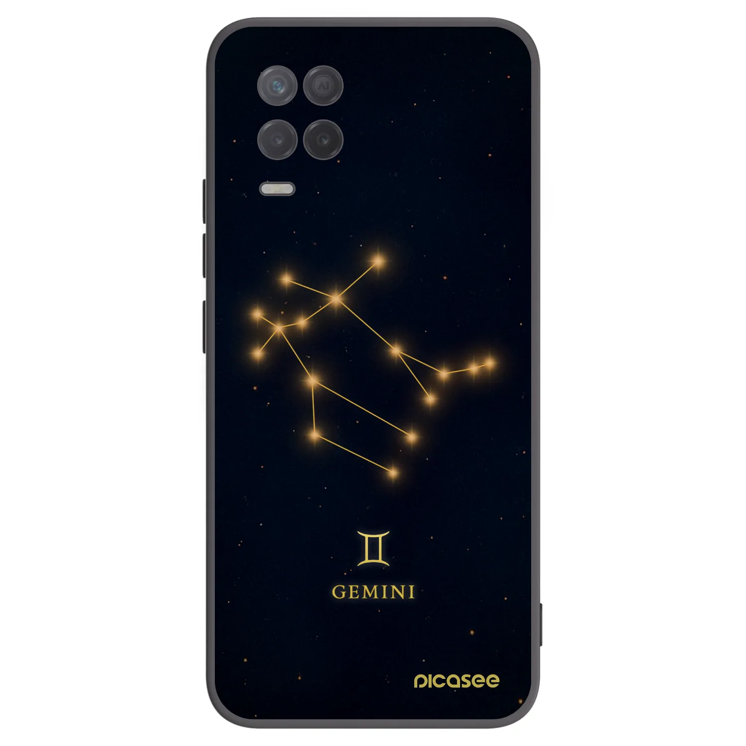 Picasee silikonowe czarne etui na Realme 8 5G - GEMINI