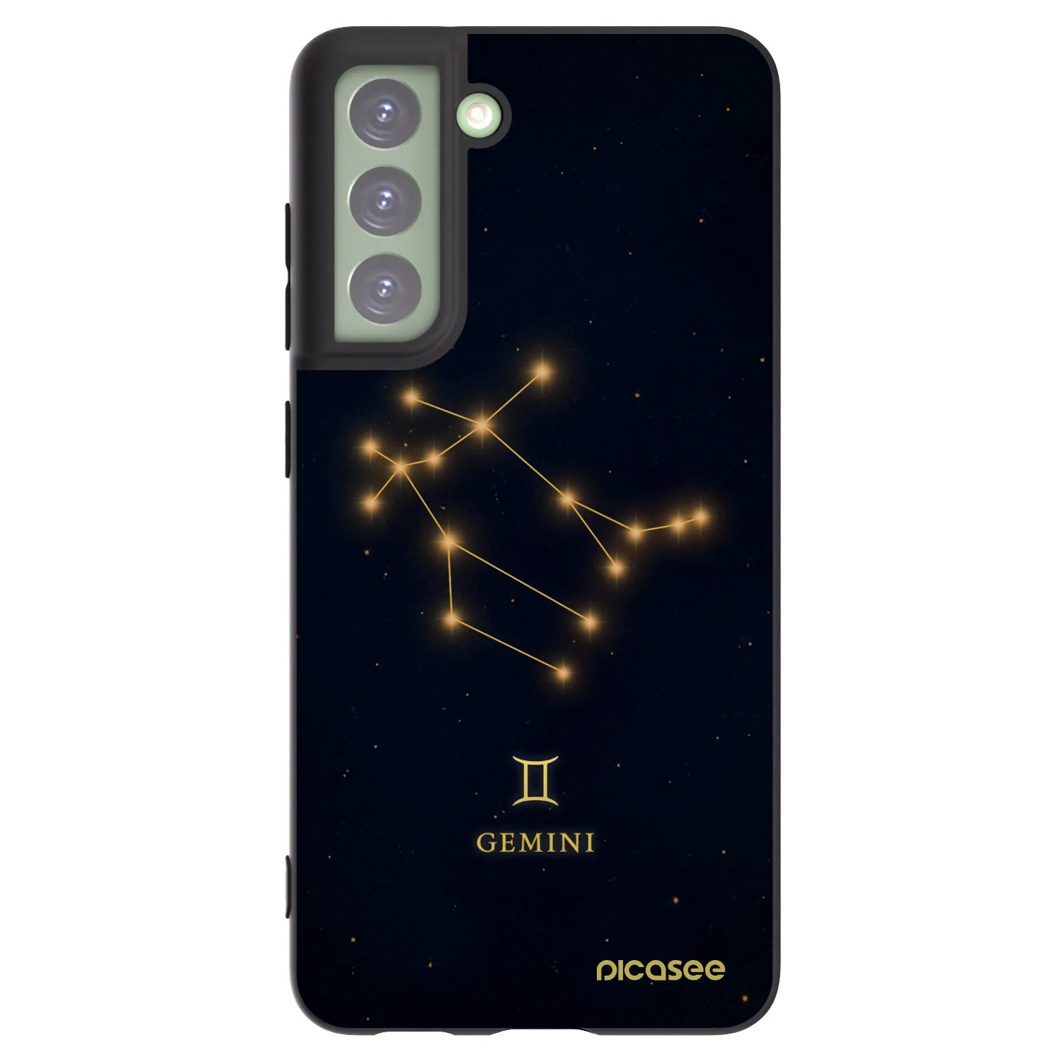 Picasee silikonowe czarne etui na Samsung Galaxy S21 FE 5G - GEMINI