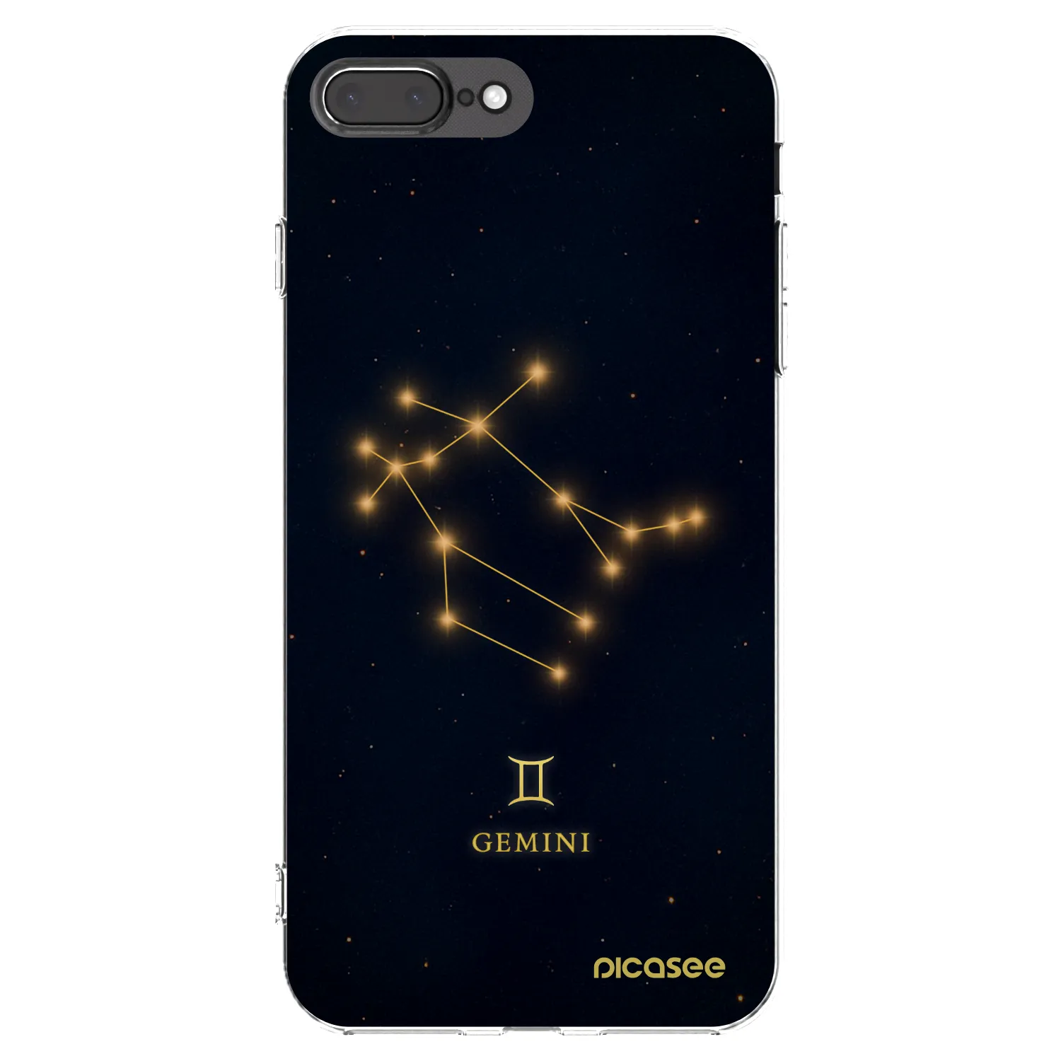 Picasee silikonowe przeźroczyste etui na Apple iPhone 7 Plus - GEMINI