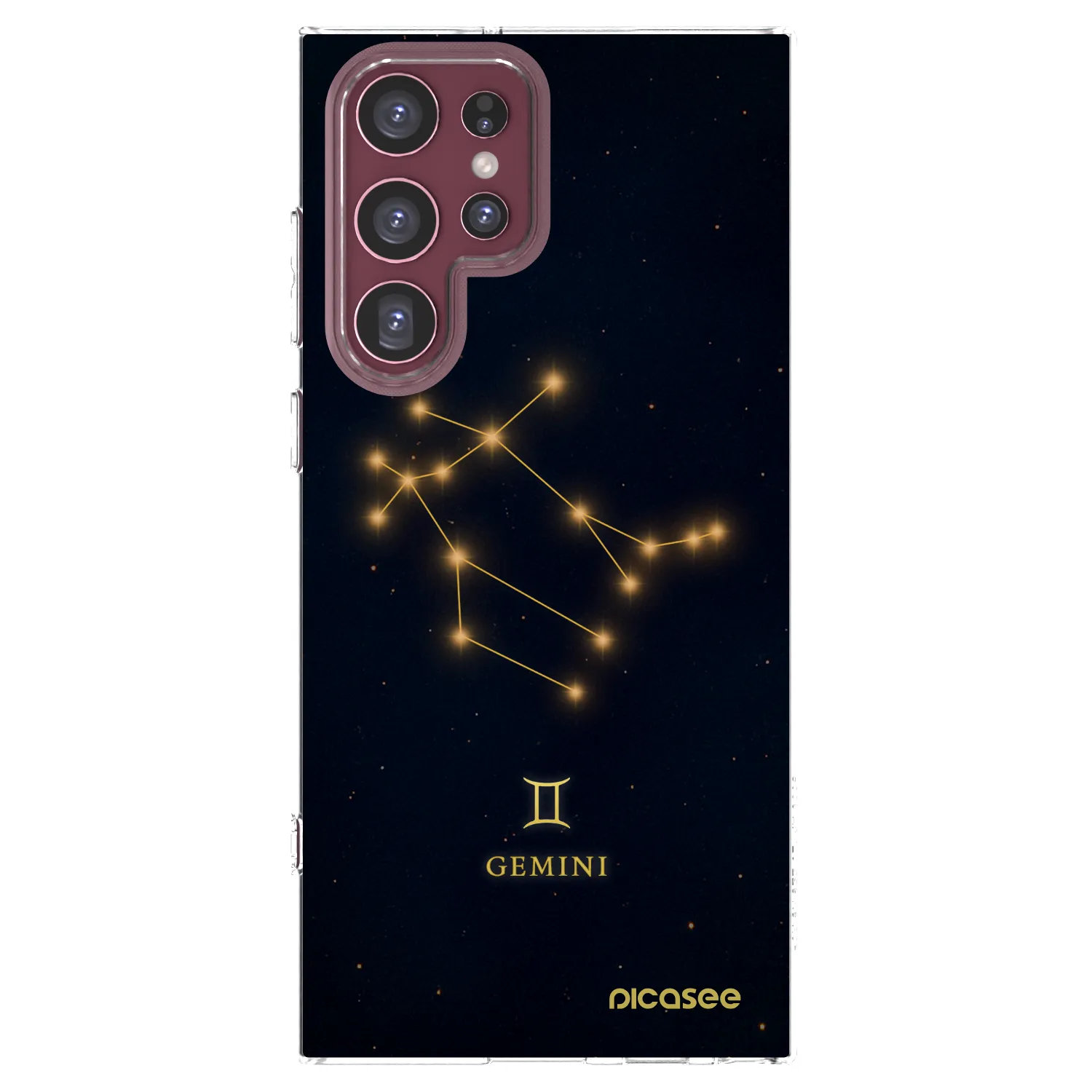Picasee silikonowe przeźroczyste etui na Samsung Galaxy S22 Ultra 5G - GEMINI