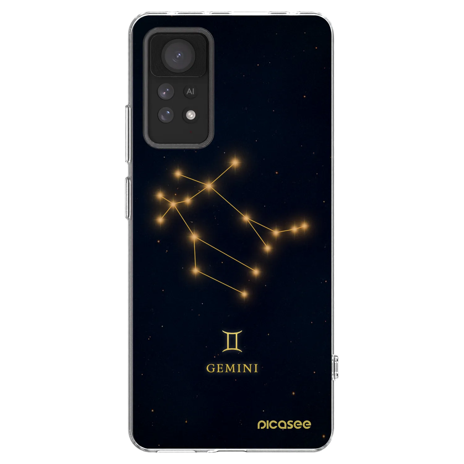 Picasee silikonowe przeźroczyste etui na Xiaomi Redmi Note 11 Pro - GEMINI