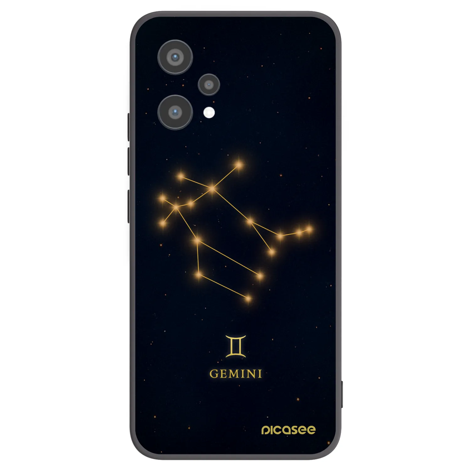 Picasee silikonowe czarne etui na Realme 9 Pro 5G - GEMINI