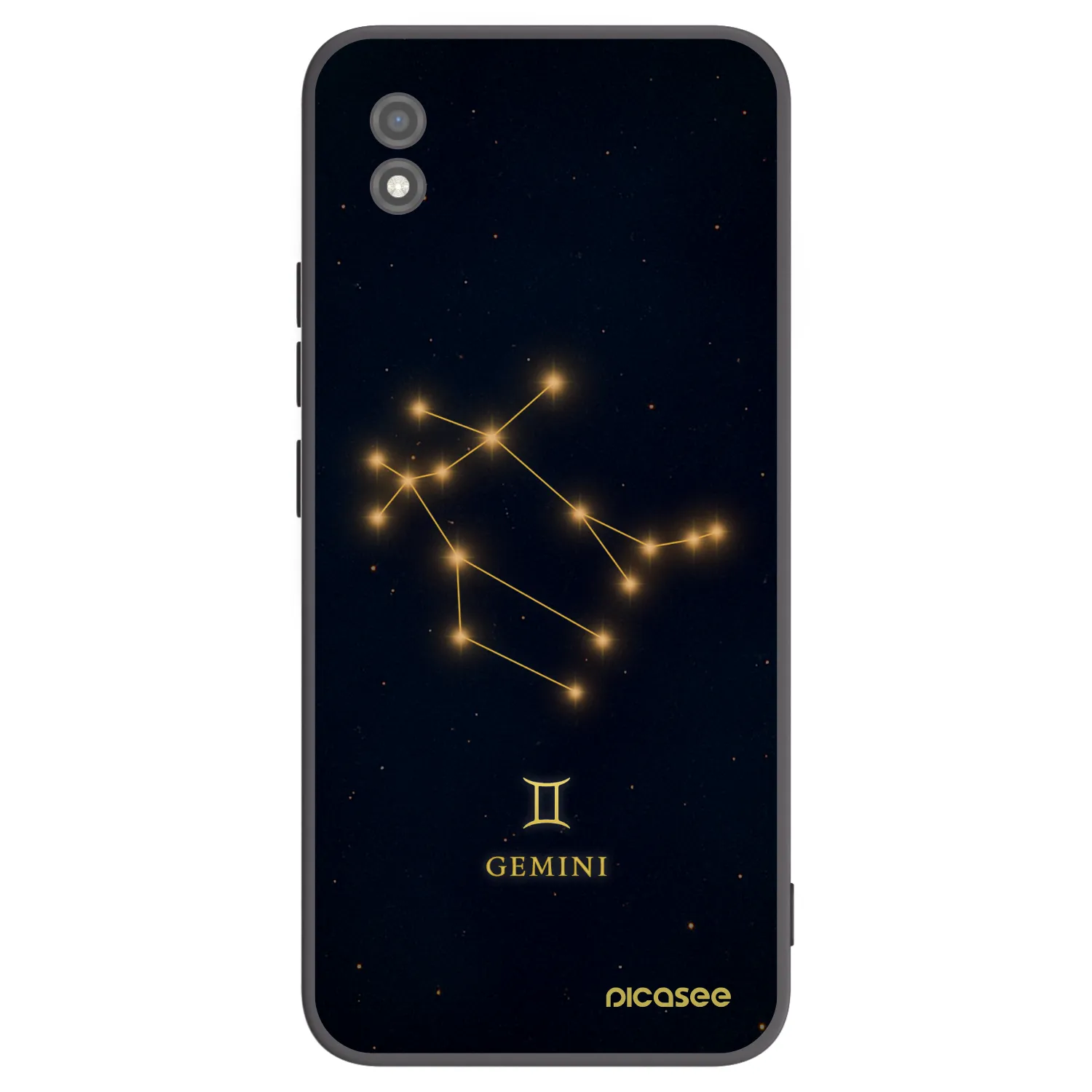 Picasee silikonowe czarne etui na Realme C11 (2021) - GEMINI