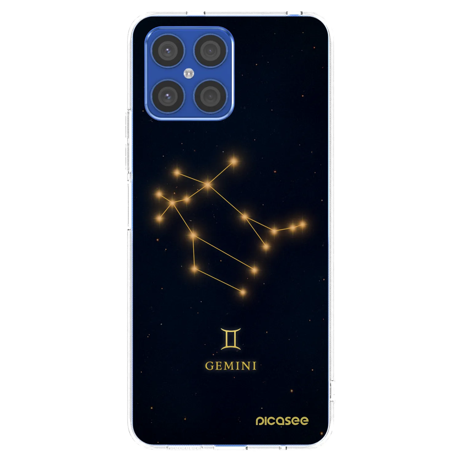 Picasee silikonowe przeźroczyste etui na Honor X8 4G - GEMINI