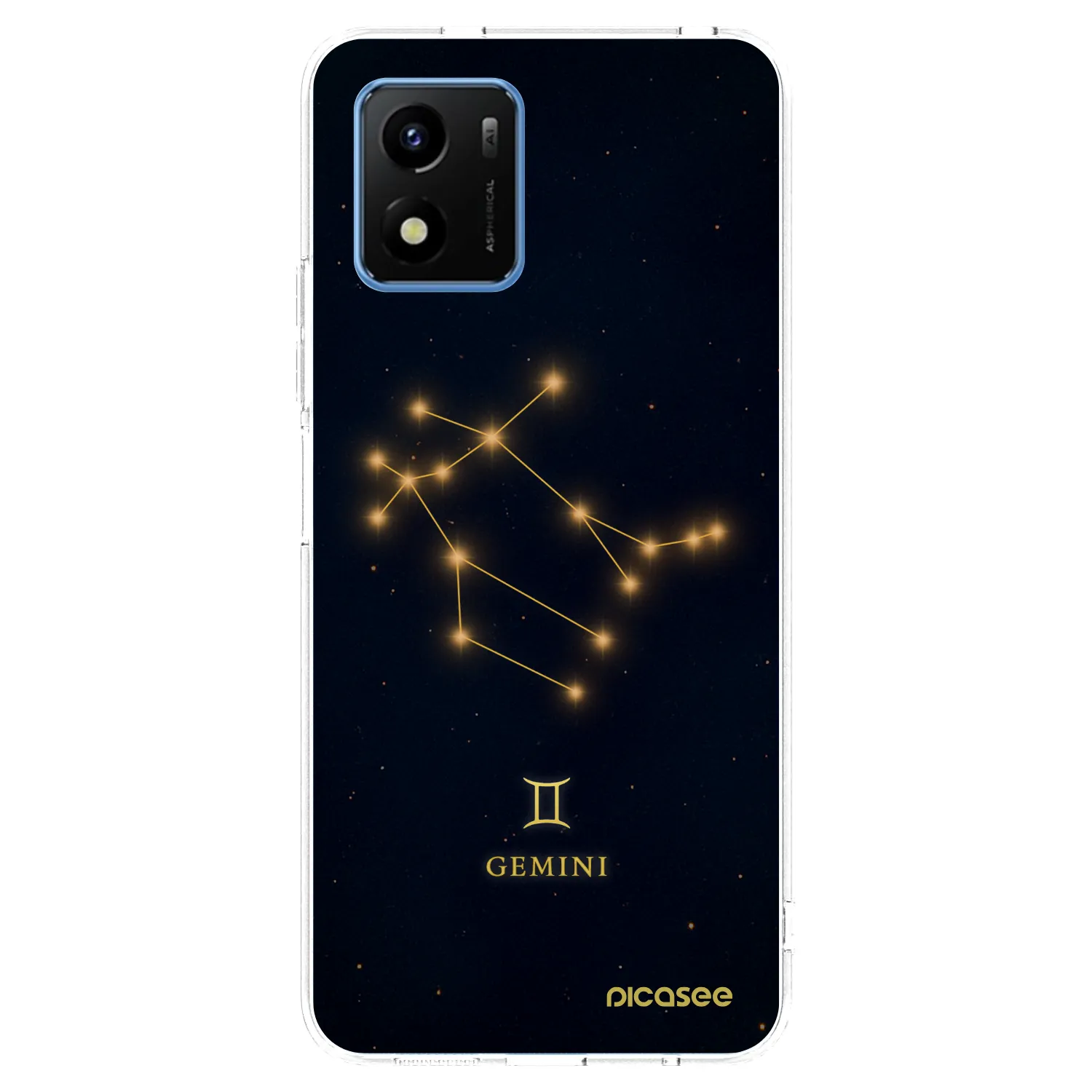 Picasee silikonowe przeźroczyste etui na Vivo Y01 - GEMINI