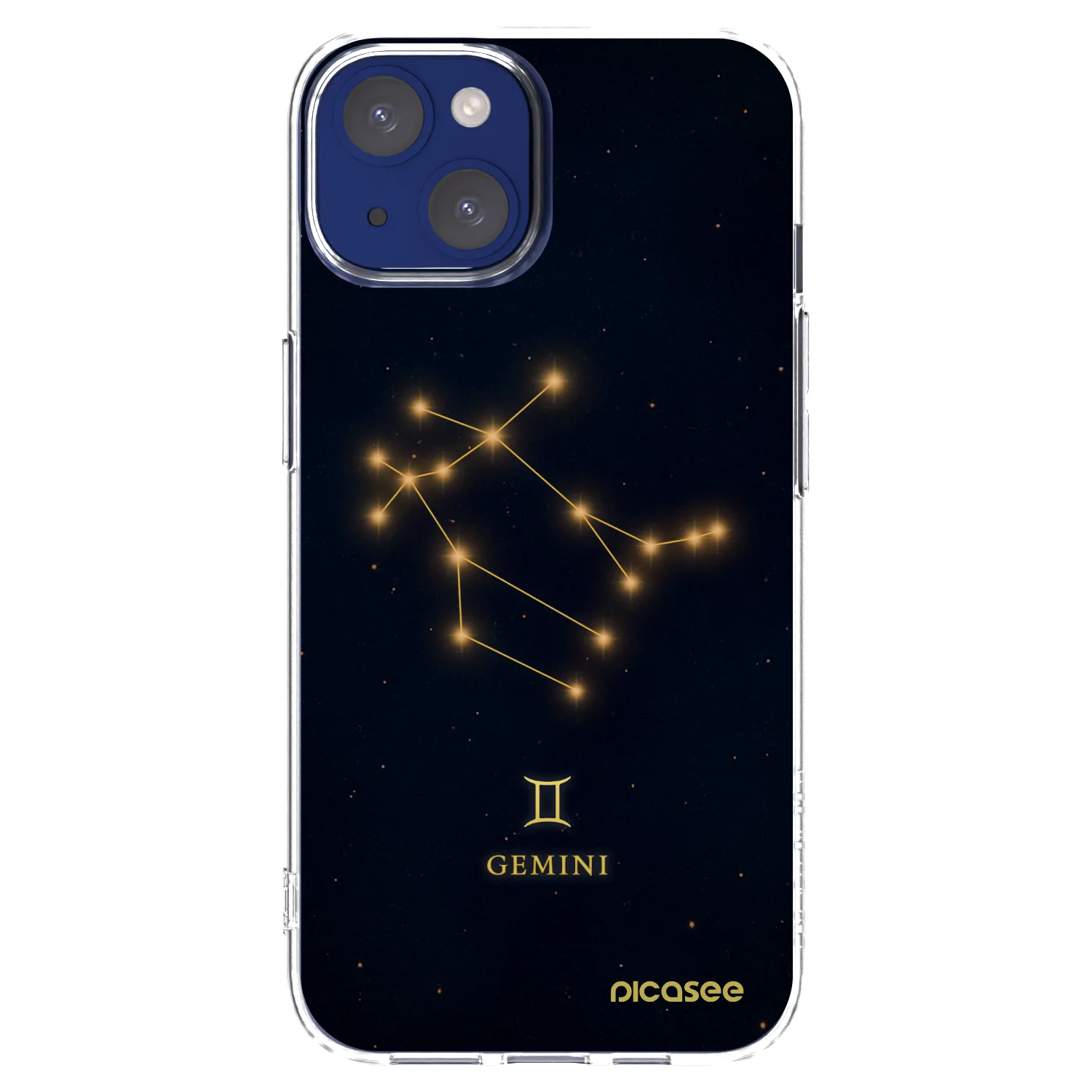 Picasee silikonowe przeźroczyste etui na Apple iPhone 14 - GEMINI