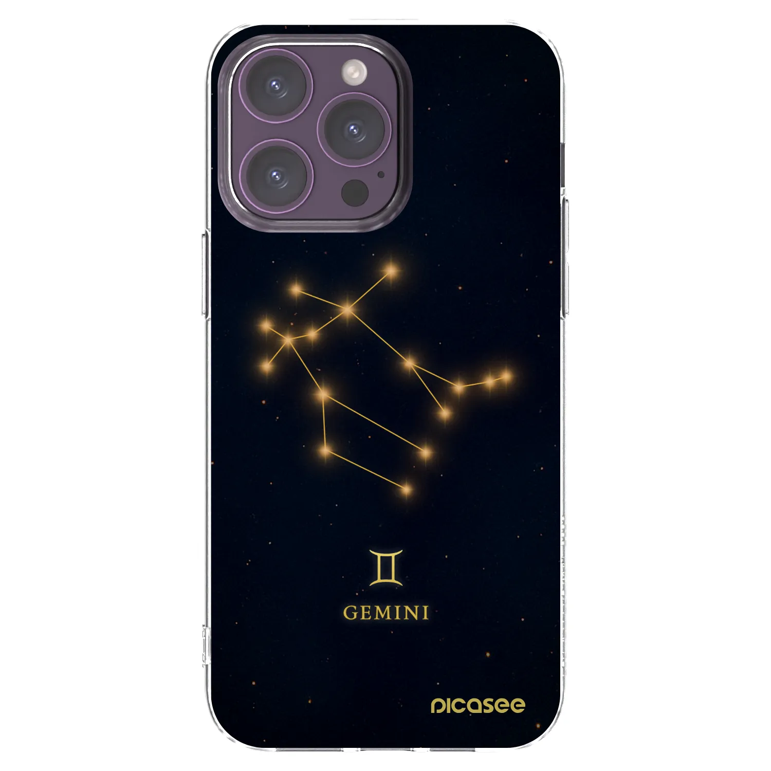 Picasee silikonowe przeźroczyste etui na Apple iPhone 14 Pro Max - GEMINI