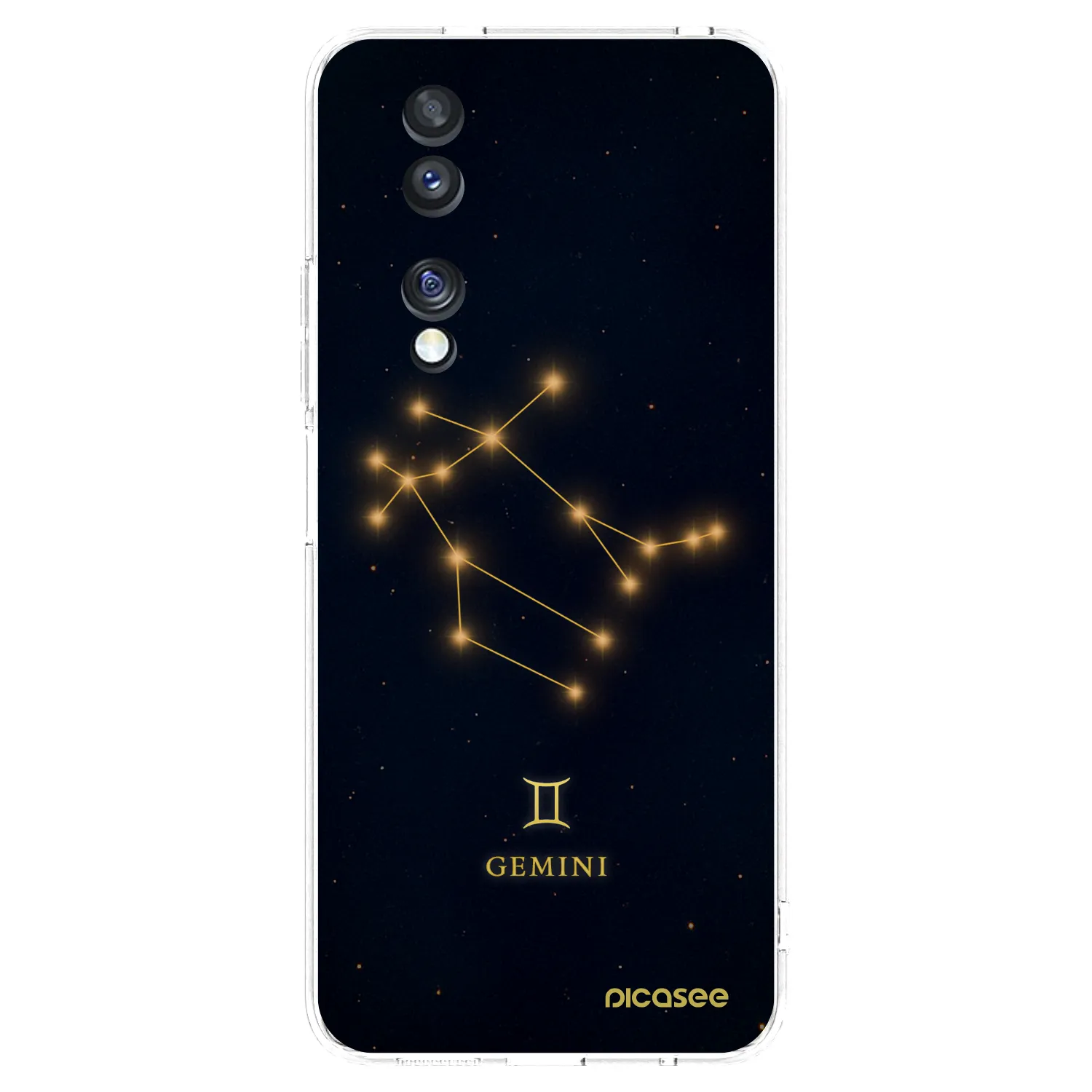Picasee silikonowe przeźroczyste etui na Honor 70 - GEMINI