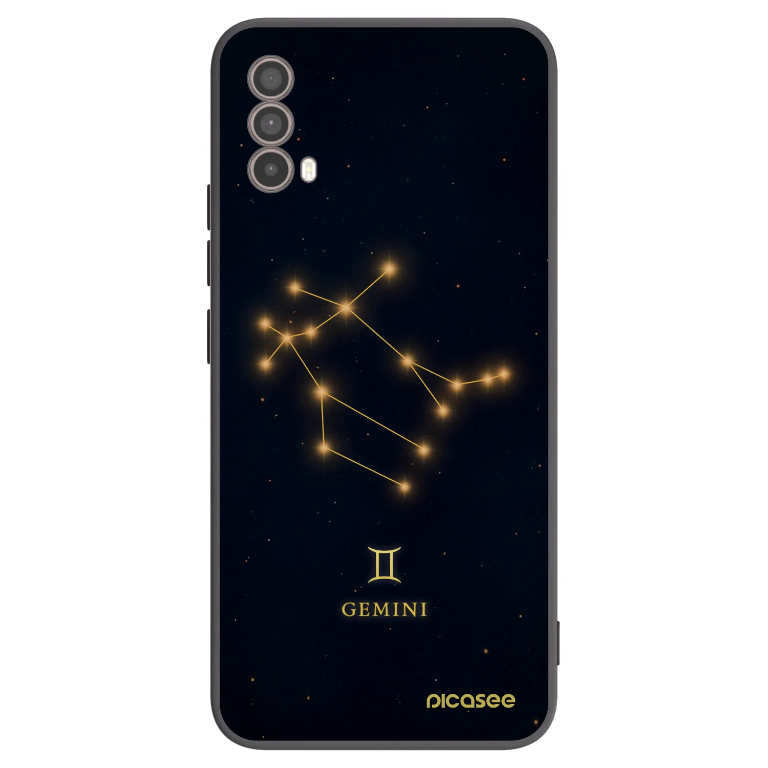 Picasee silikonowe czarne etui na Motorola Moto E40 - GEMINI