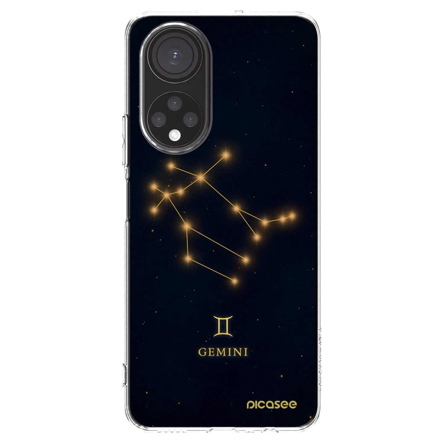 Picasee silikonowe przeźroczyste etui na Honor X7 - GEMINI