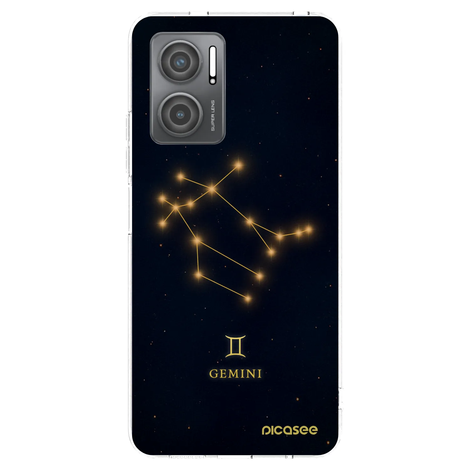 Picasee silikonowe przeźroczyste etui na Xiaomi Redmi 10 5G - GEMINI
