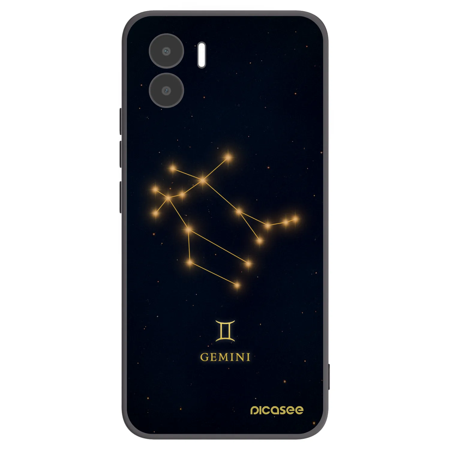 Picasee silikonowe czarne etui na Xiaomi Redmi A1 - GEMINI