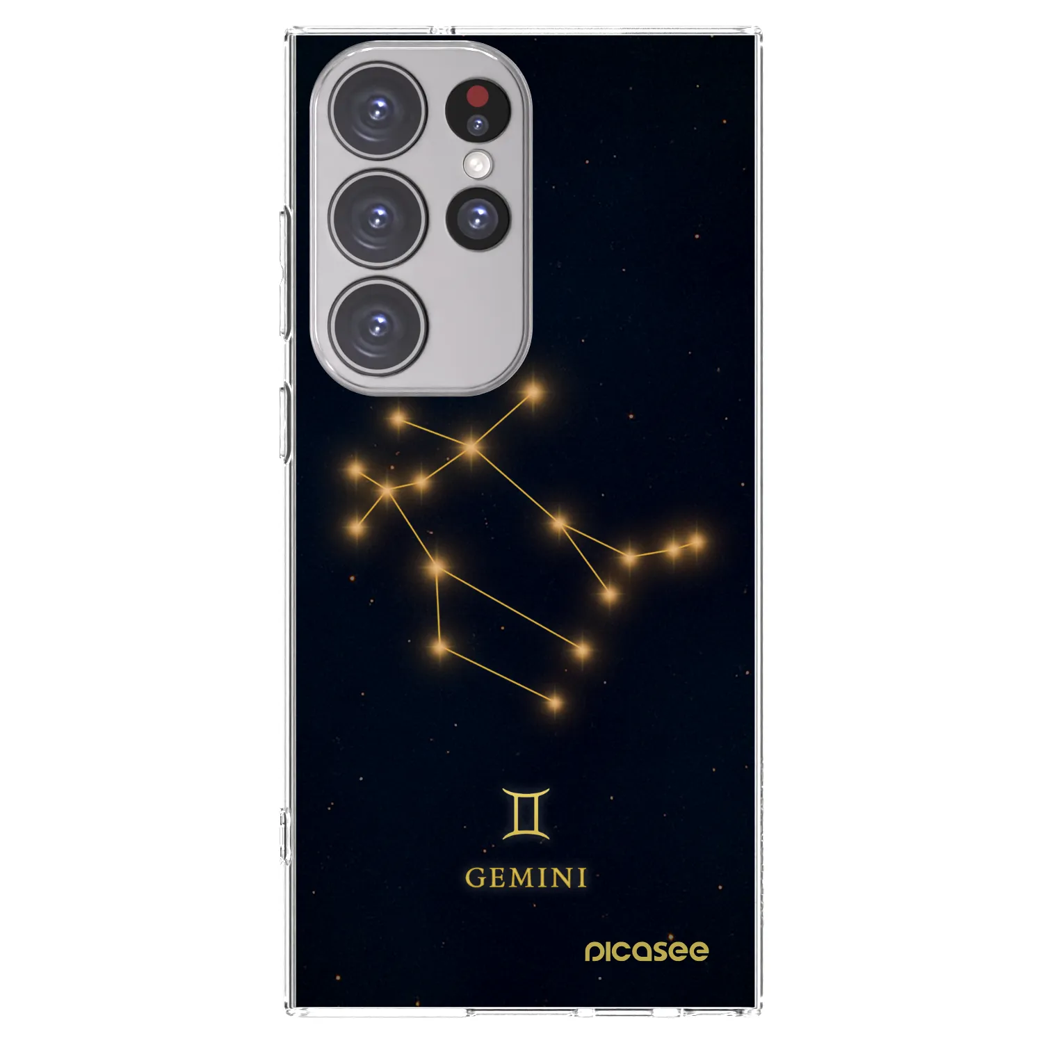 Picasee silikonowe przeźroczyste etui na Samsung Galaxy S23 Ultra 5G - GEMINI