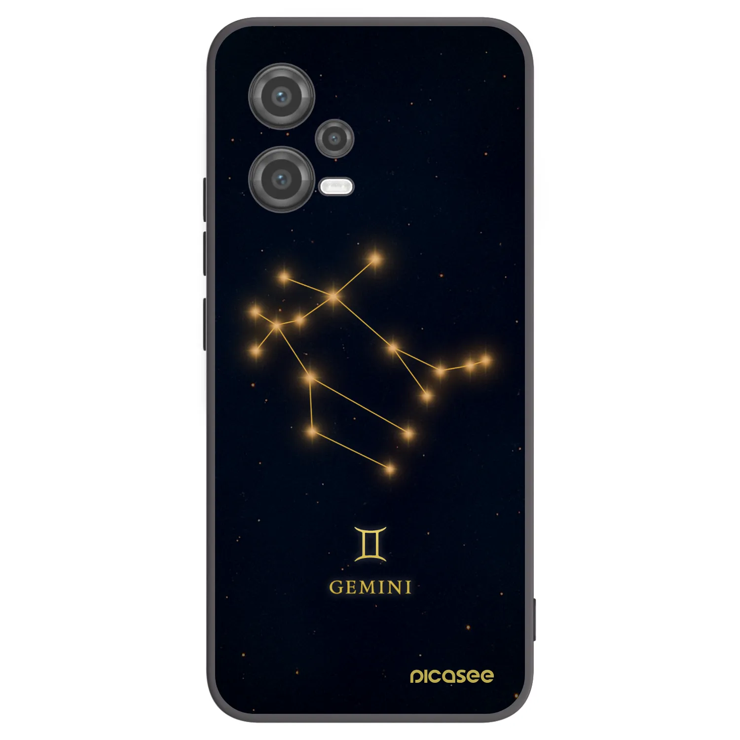 Picasee silikonowe czarne etui na Xiaomi Poco X5 - GEMINI
