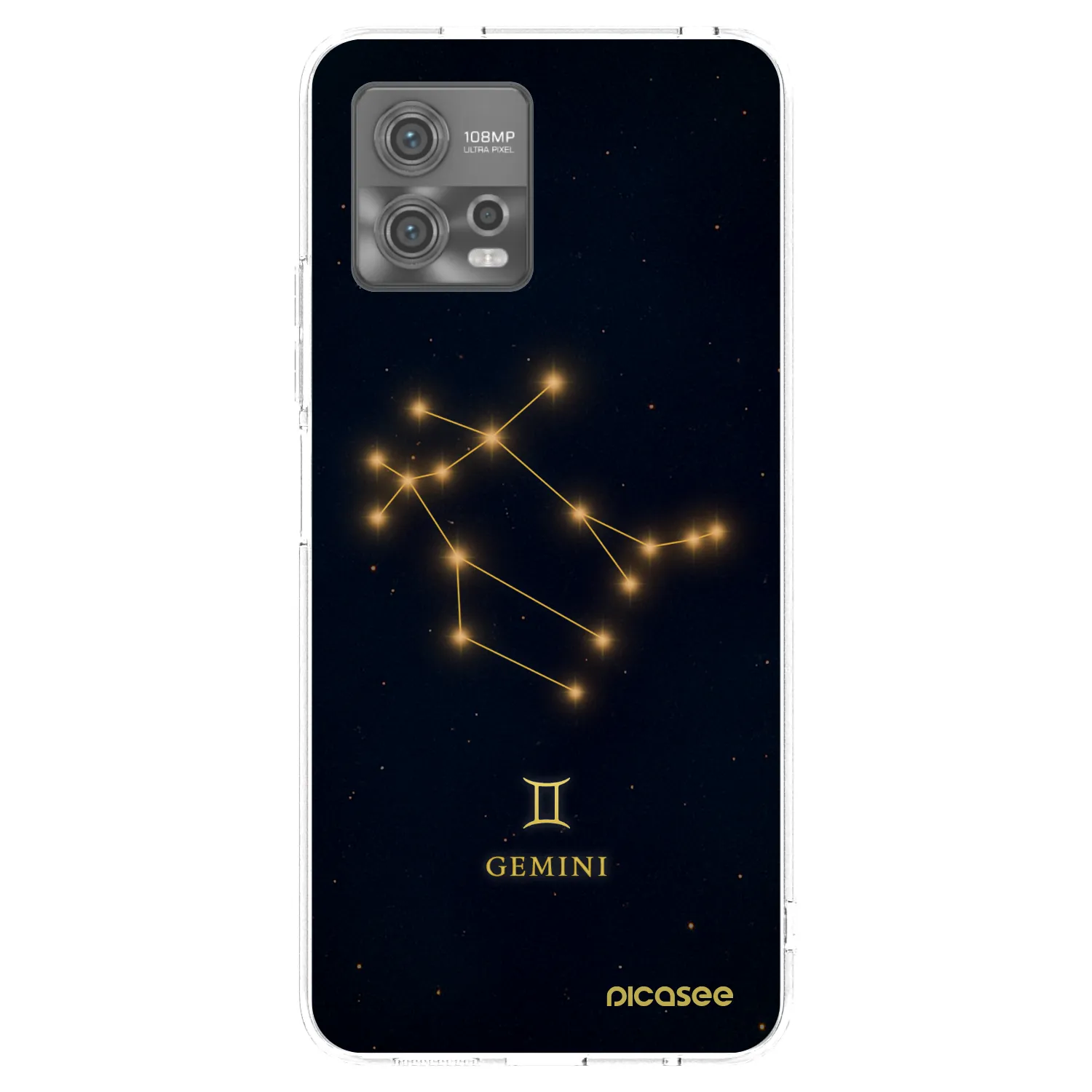 Picasee silikonowe przeźroczyste etui na Motorola Moto G72 - GEMINI