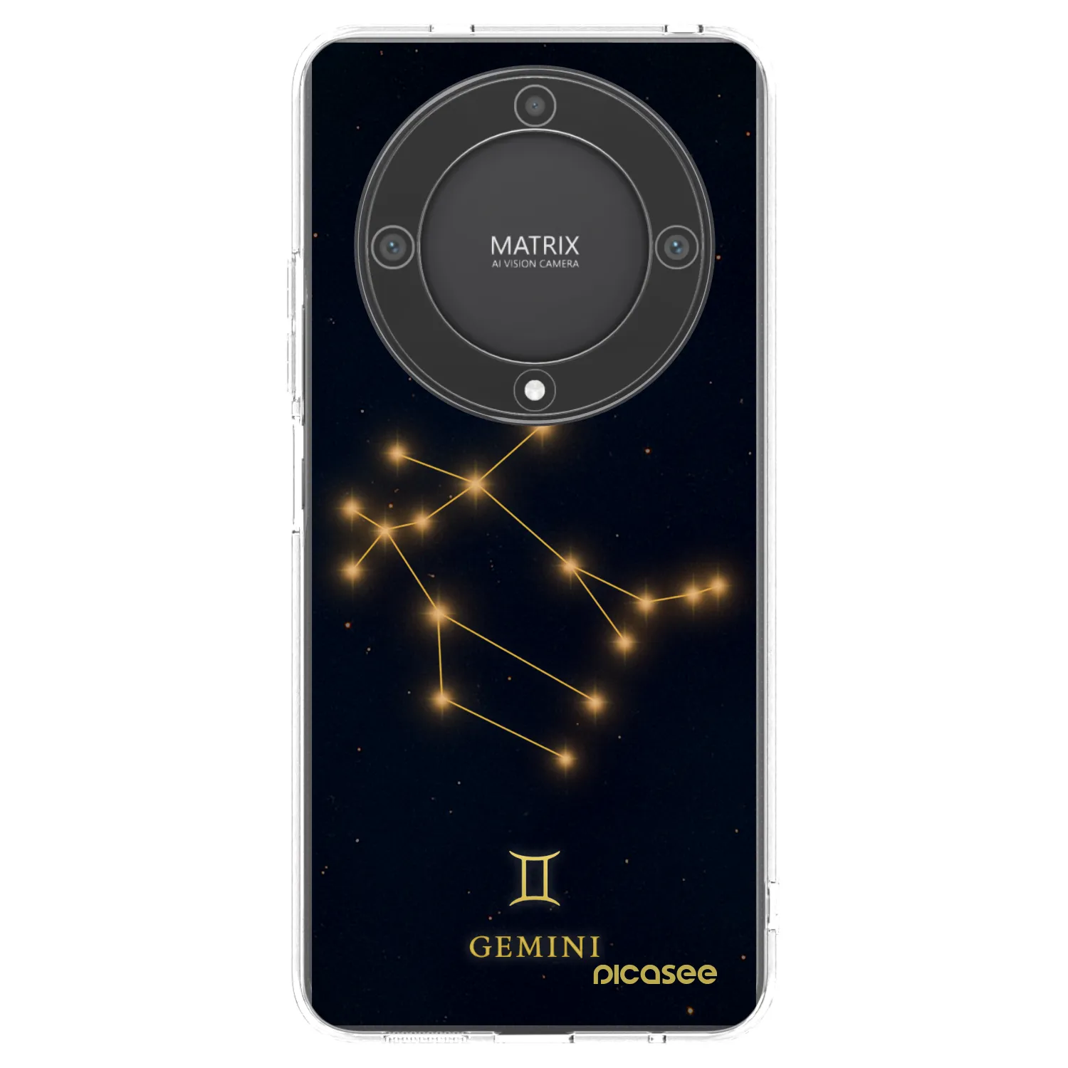 Picasee silikonowe przeźroczyste etui na Honor Magic5 Lite 5G - GEMINI