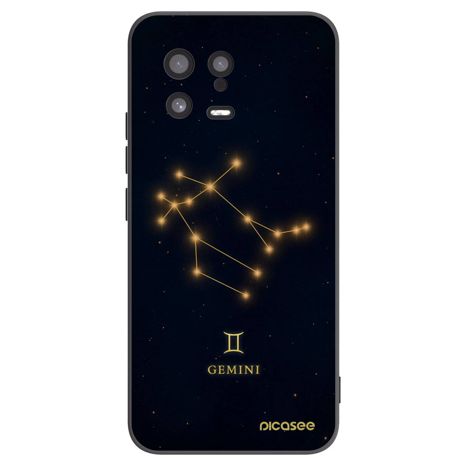 Picasee silikonowe czarne etui na Xiaomi 13 - GEMINI