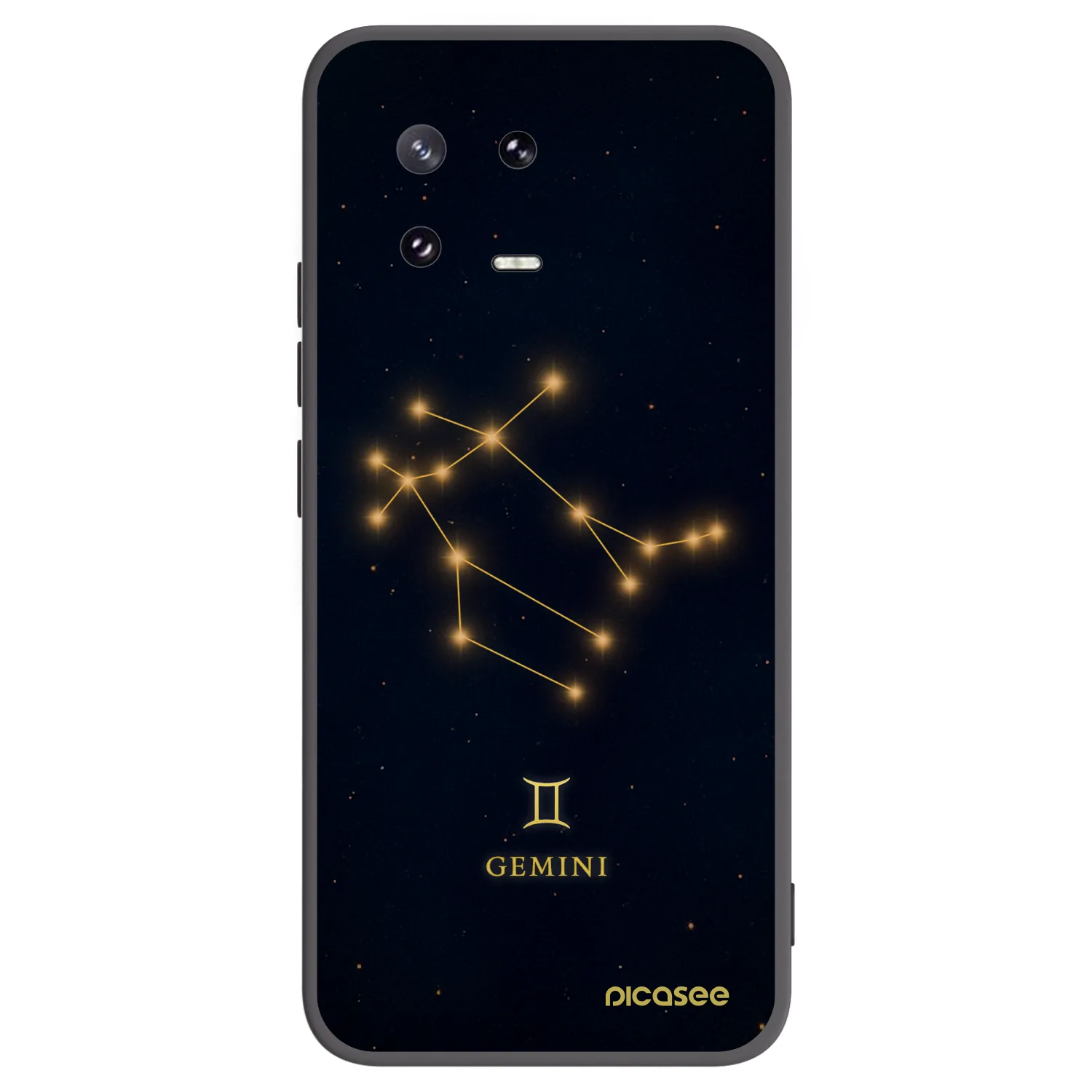 Picasee silikonowe czarne etui na Xiaomi 13 Pro - GEMINI