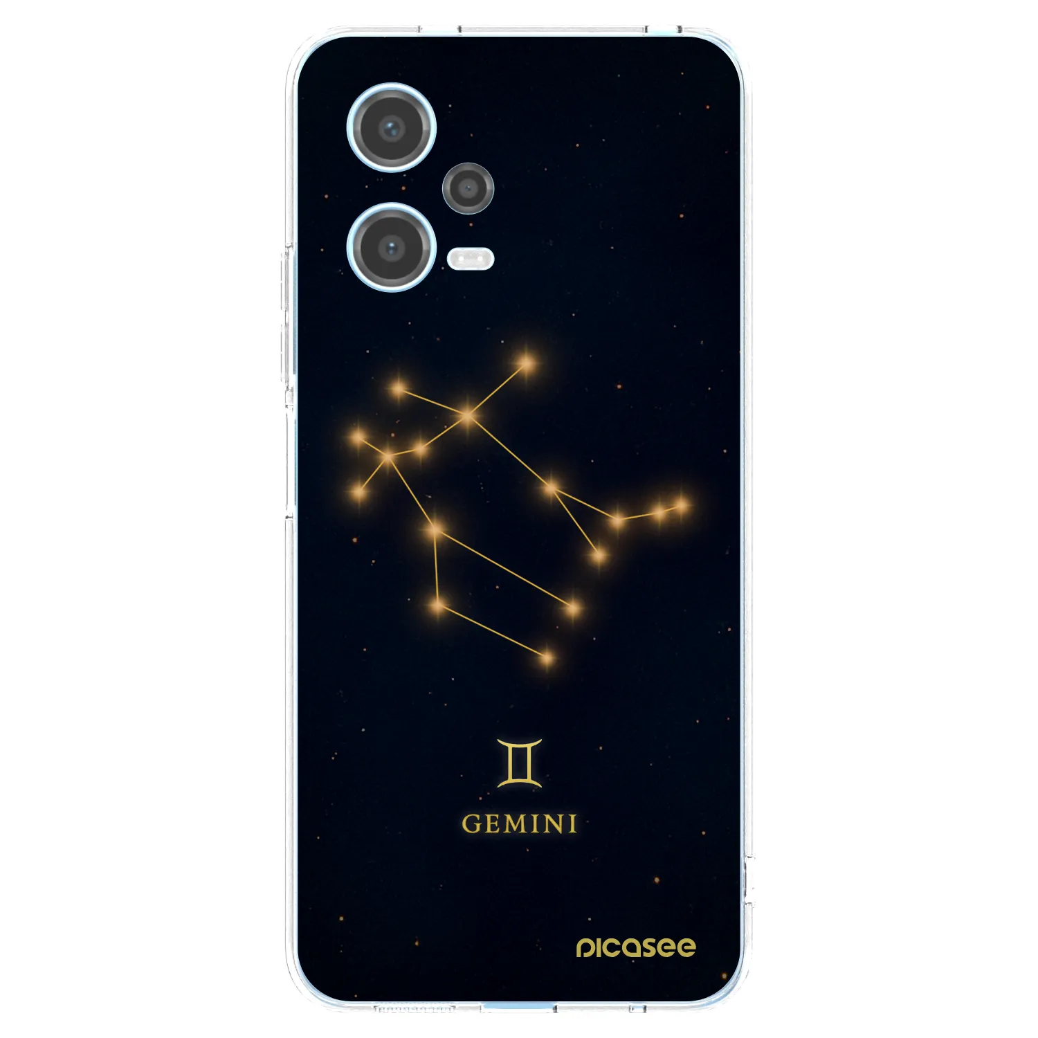 Picasee silikonowe przeźroczyste etui na Xiaomi Redmi Note 12 5G - GEMINI