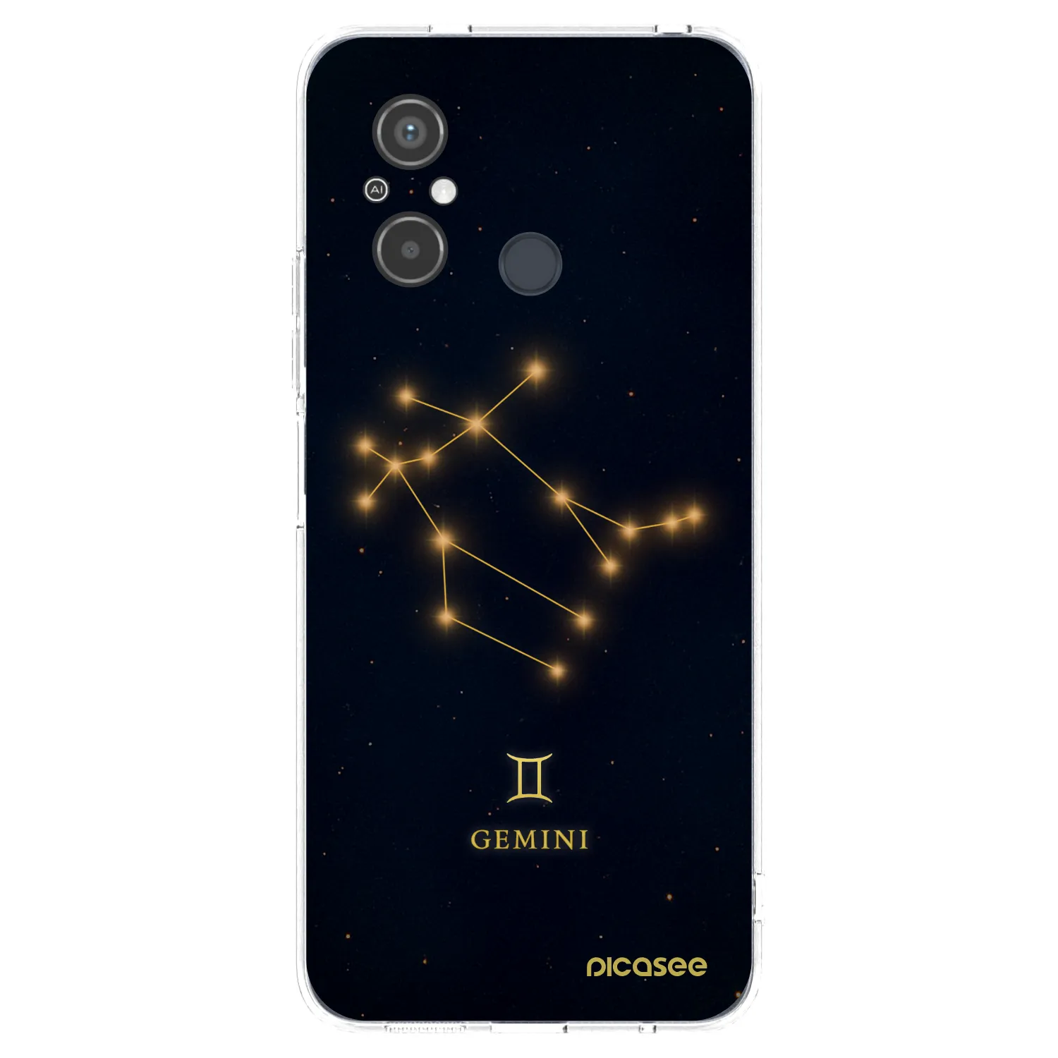 Picasee silikonowe przeźroczyste etui na Xiaomi Redmi 12C - GEMINI