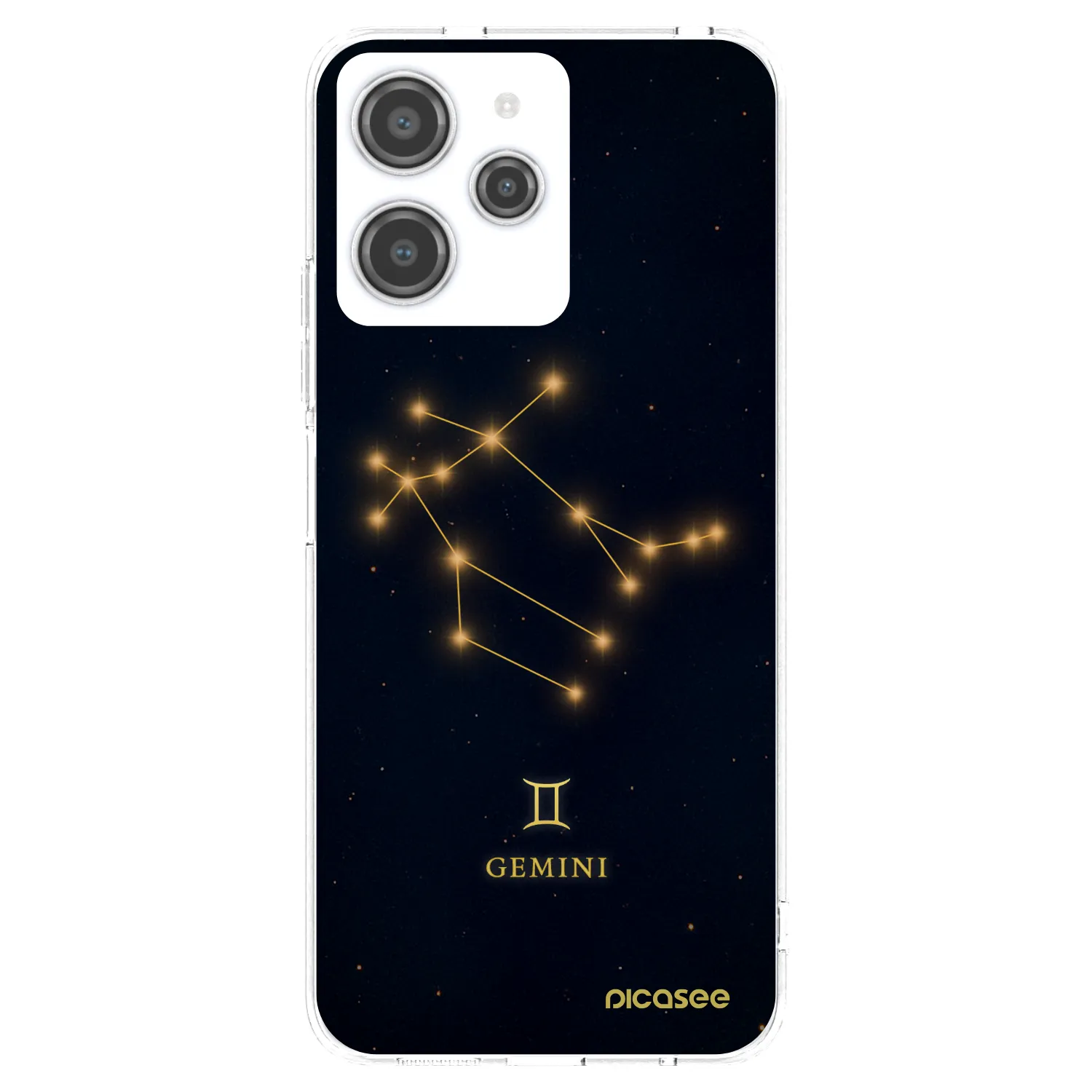 Picasee silikonowe przeźroczyste etui na Xiaomi Redmi 12 4G - GEMINI