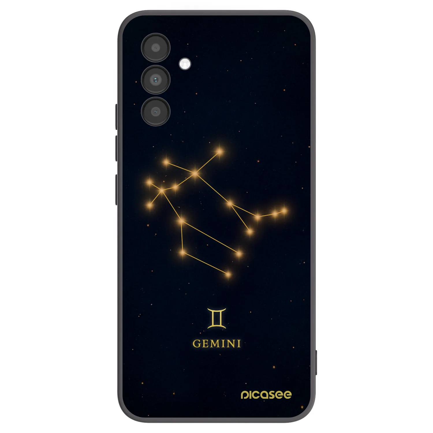 Picasee silikonowe czarne etui na Samsung Galaxy A04s A047F - GEMINI