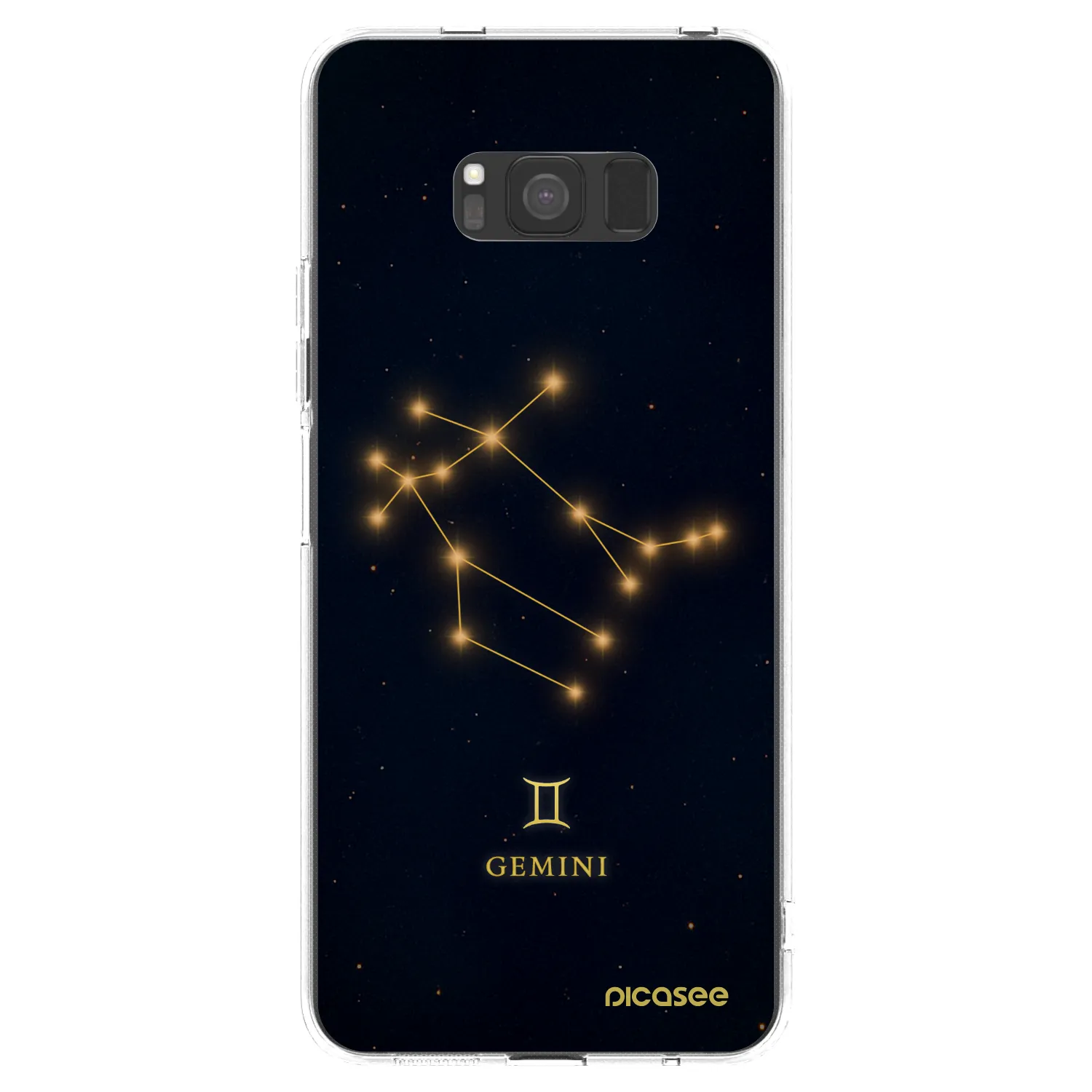 Picasee silikonowe przeźroczyste etui na Samsung Galaxy S8 G950F - GEMINI