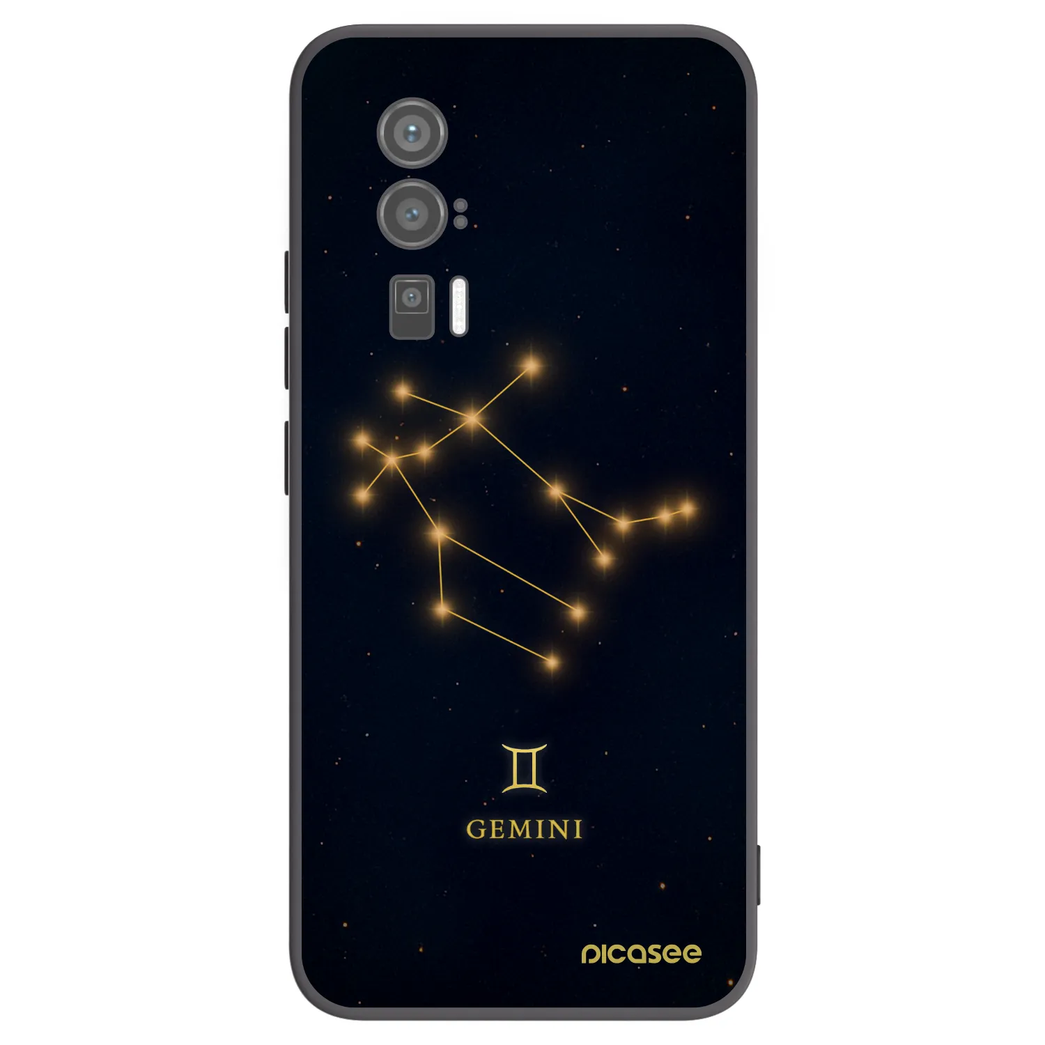 Picasee silikonowe czarne etui na Xiaomi Poco F5 Pro 5G - GEMINI