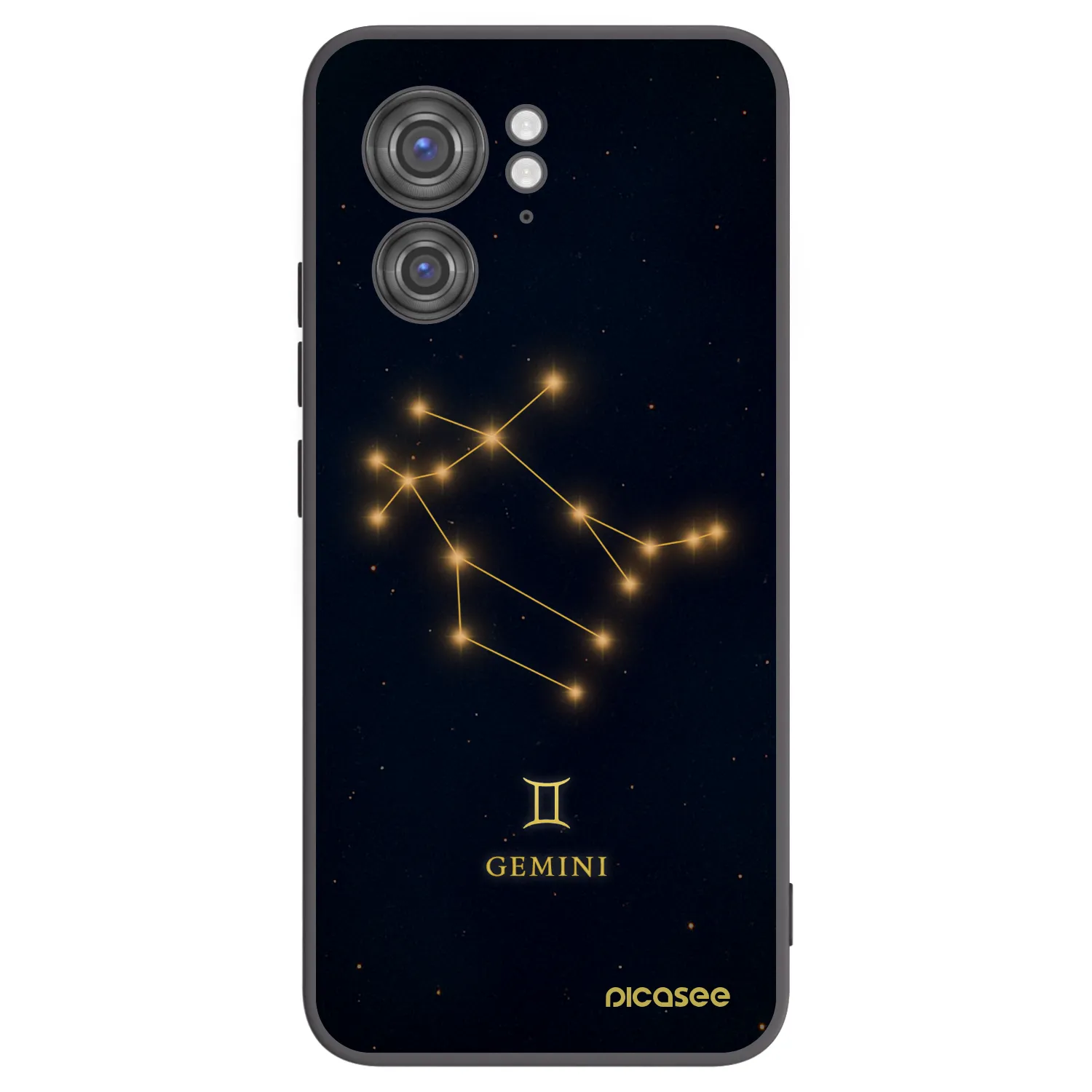 Picasee silikonowe czarne etui na Motorola Edge 40 - GEMINI