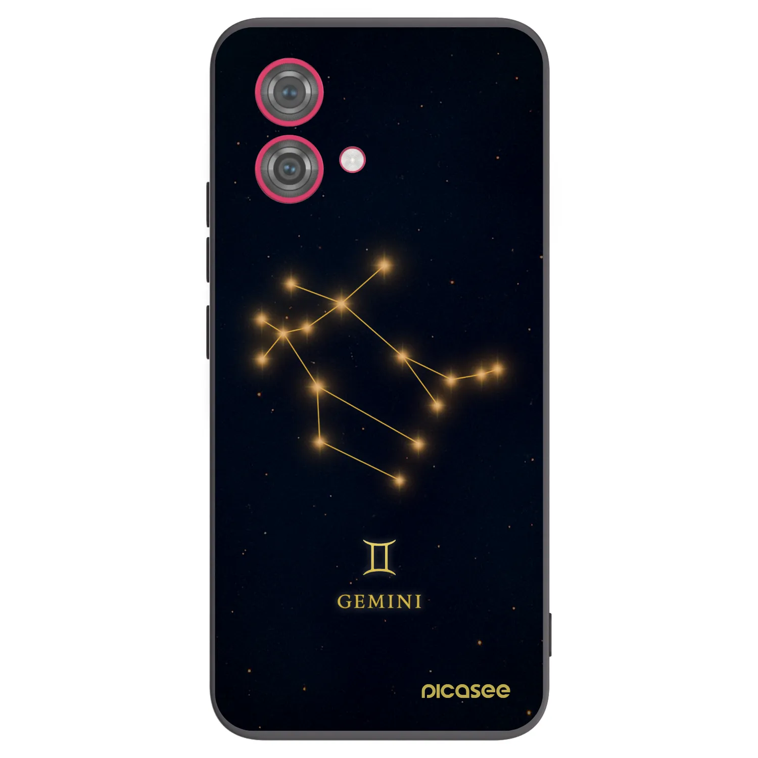 Picasee silikonowe czarne etui na Motorola Moto G84 5G - GEMINI