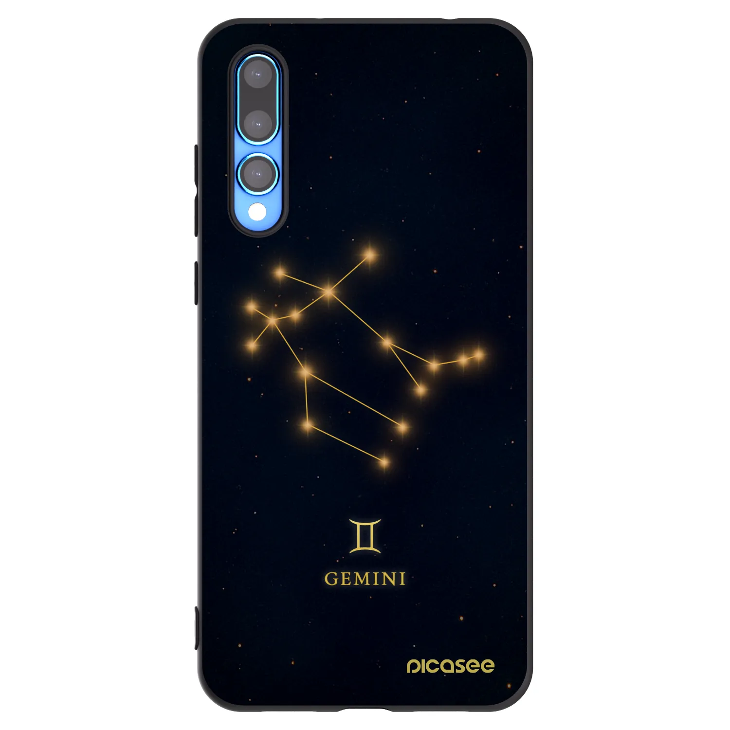 Picasee silikonowe czarne etui na Huawei P20 Pro - GEMINI