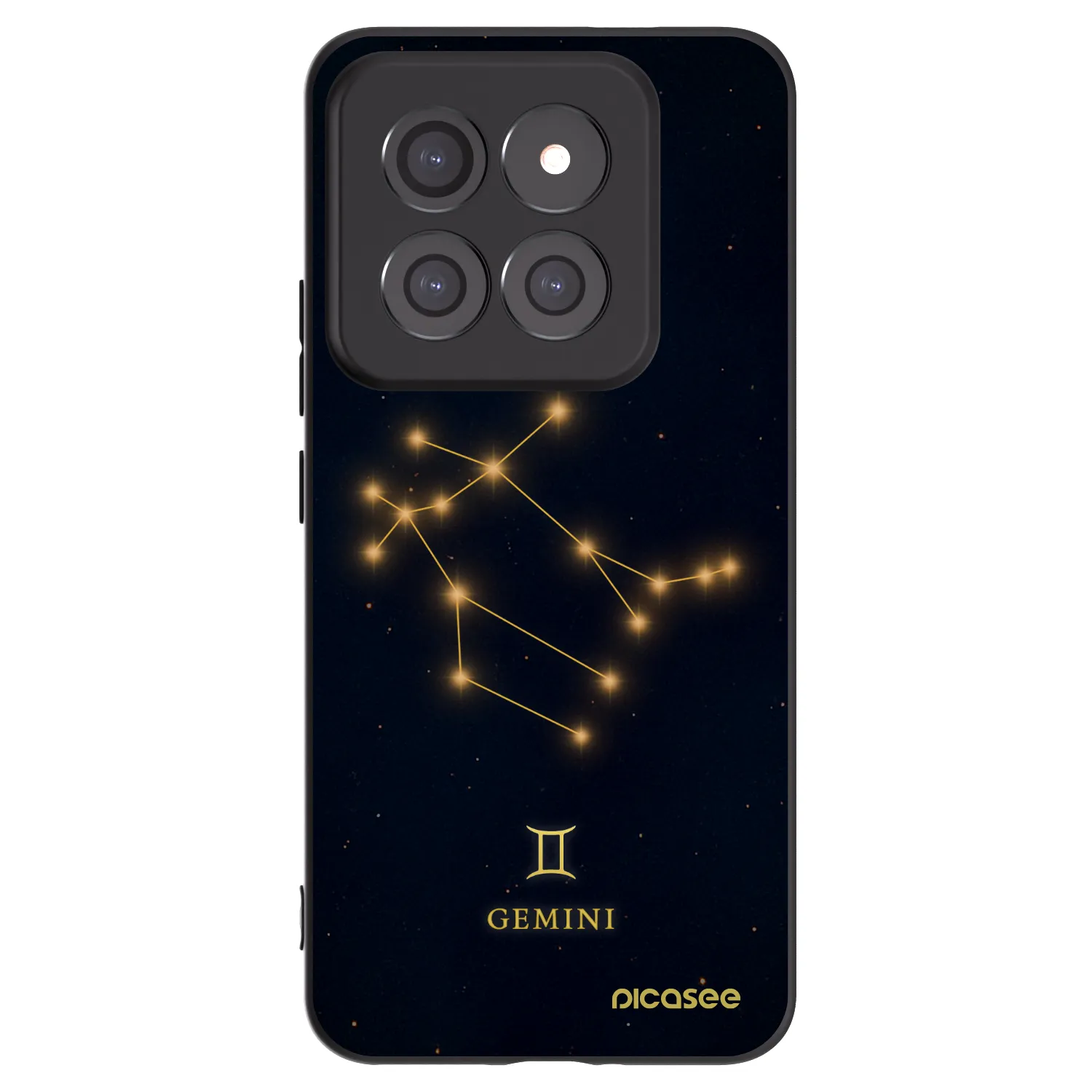 Picasee silikonowe czarne etui na Xiaomi 14 Pro - GEMINI