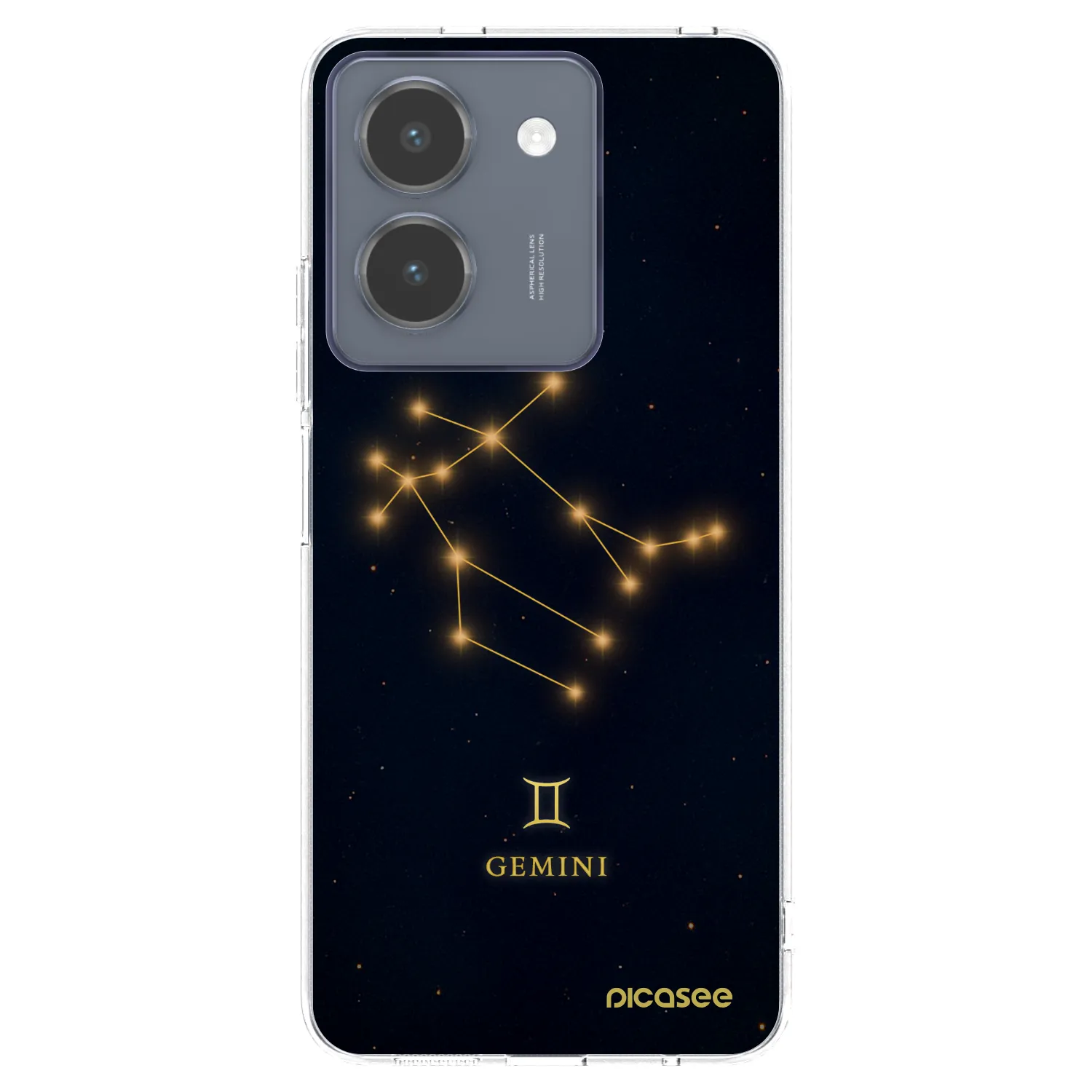 Picasee silikonowe przeźroczyste etui na Vivo Y36 4G - GEMINI