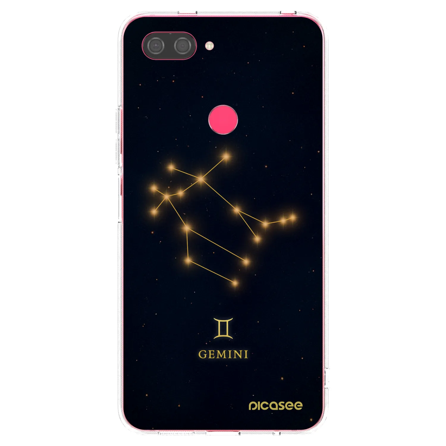 Picasee silikonowe przeźroczyste etui na Xiaomi Mi 8 Lite - GEMINI