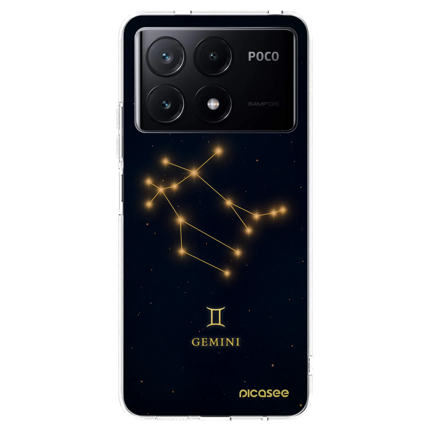 Picasee silikonowe przeźroczyste etui na Xiaomi Poco X6 Pro - GEMINI
