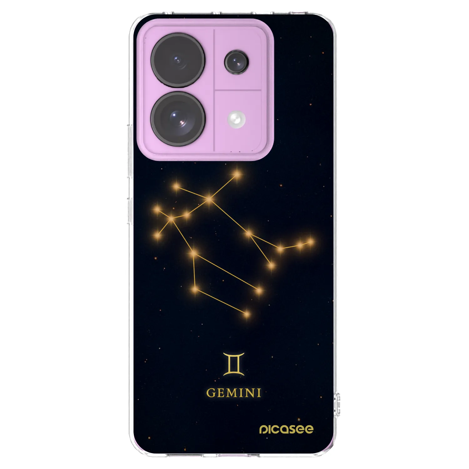 Picasee silikonowe przeźroczyste etui na Xiaomi Redmi Note 13 Pro 5G - GEMINI