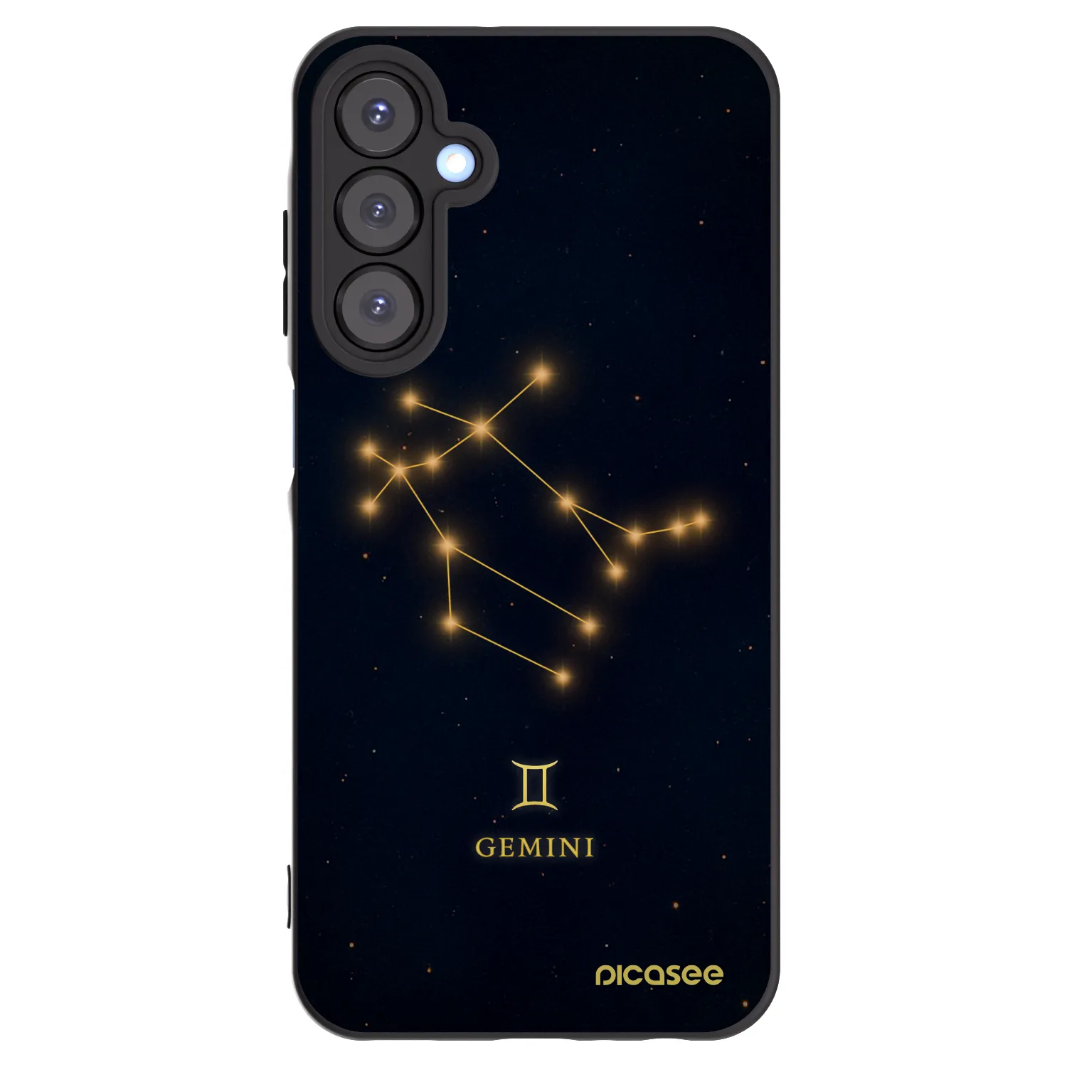 Picasee silikonowe czarne etui na Samsung Galaxy A25 A256B 5G - GEMINI