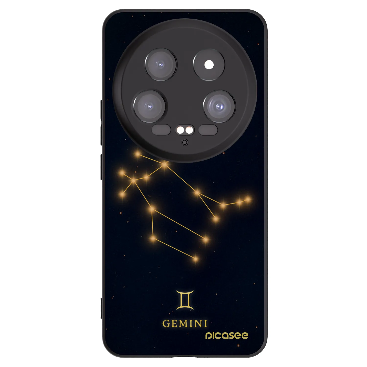 Picasee silikonowe czarne etui na Xiaomi 14 Ultra - GEMINI