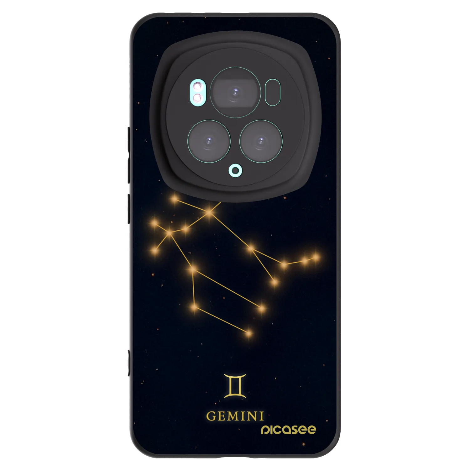 Picasee silikonowe czarne etui na Honor Magic6 Pro - GEMINI