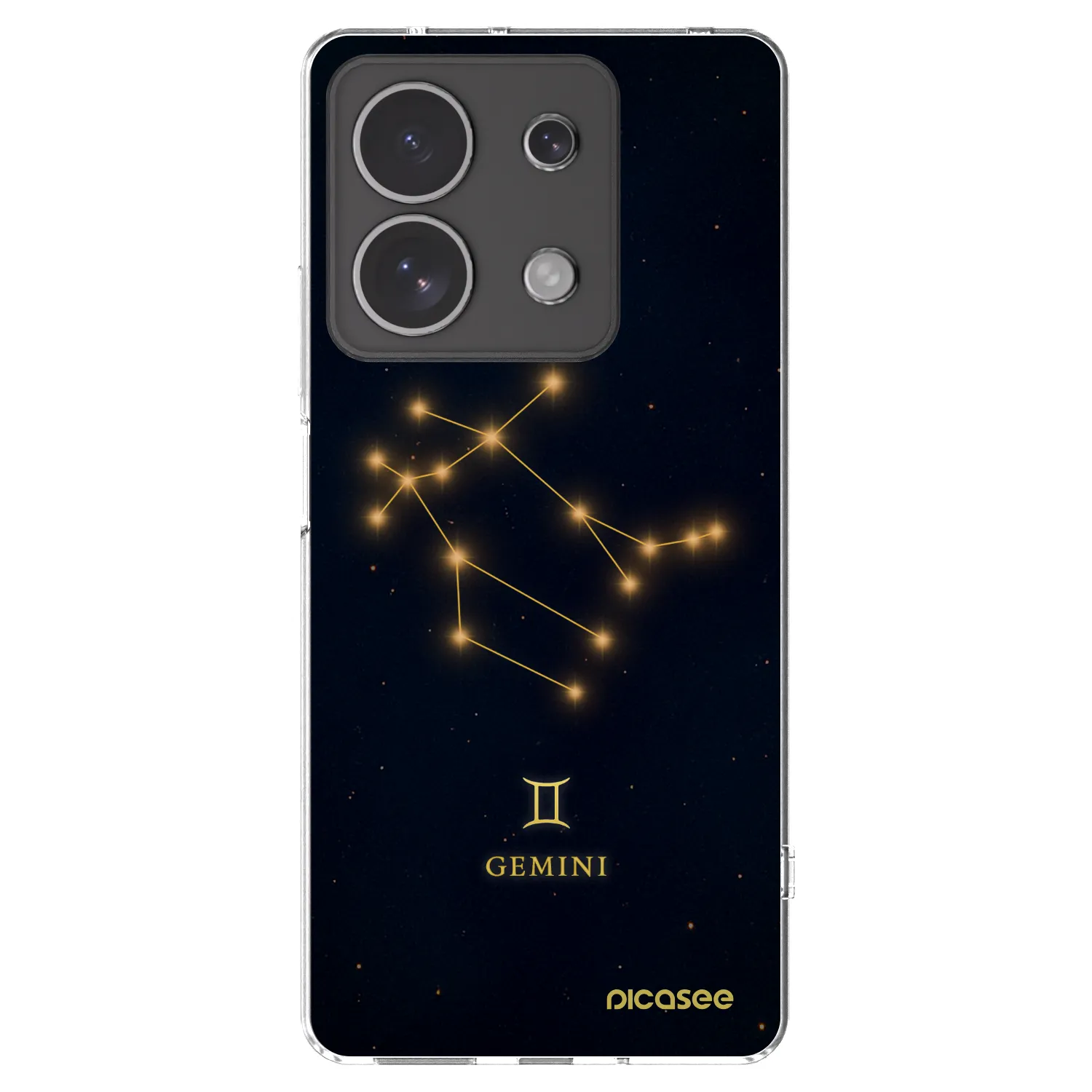 Picasee silikonowe przeźroczyste etui na Xiaomi Redmi Note 13 4G - GEMINI