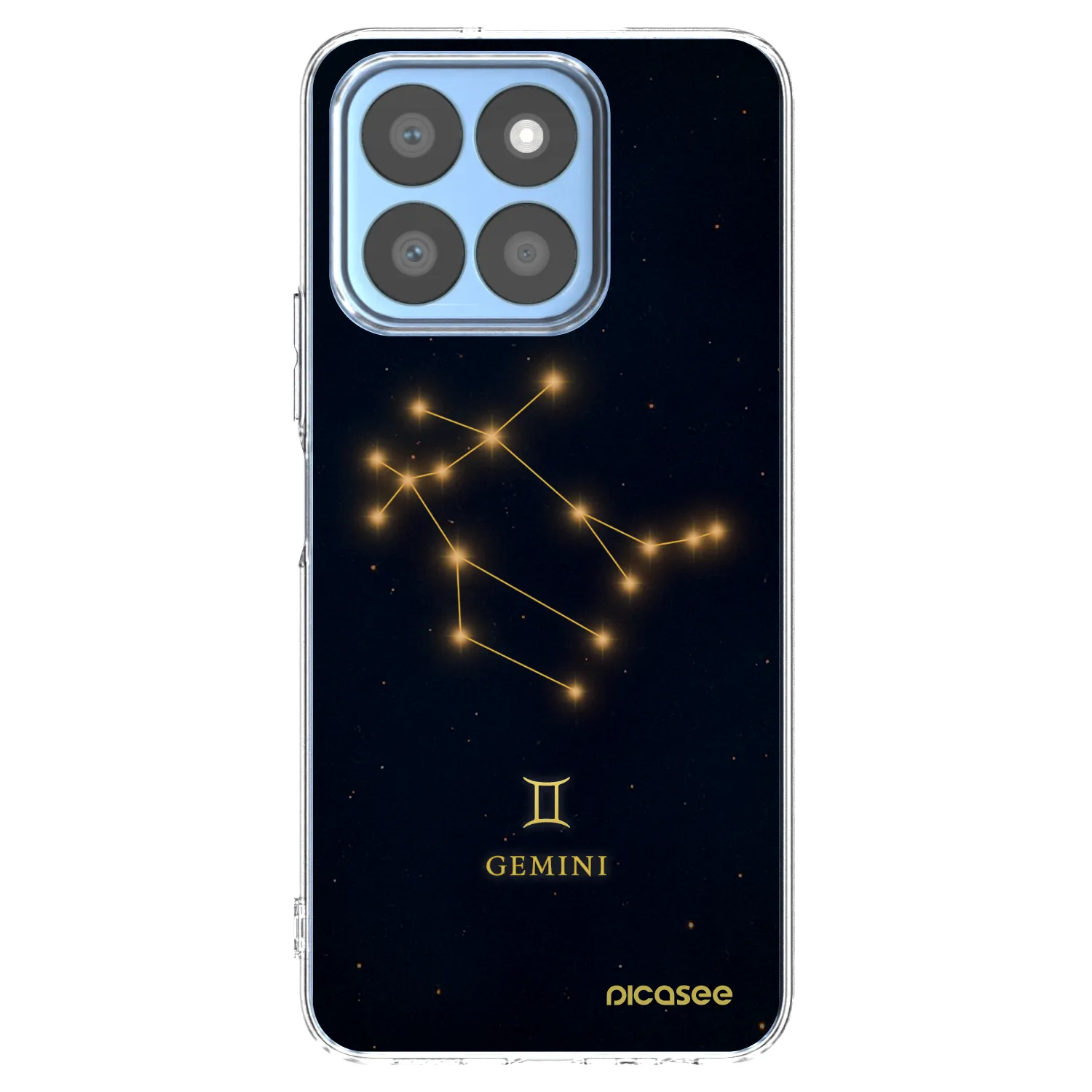 Picasee silikonowe przeźroczyste etui na Honor X8b - GEMINI