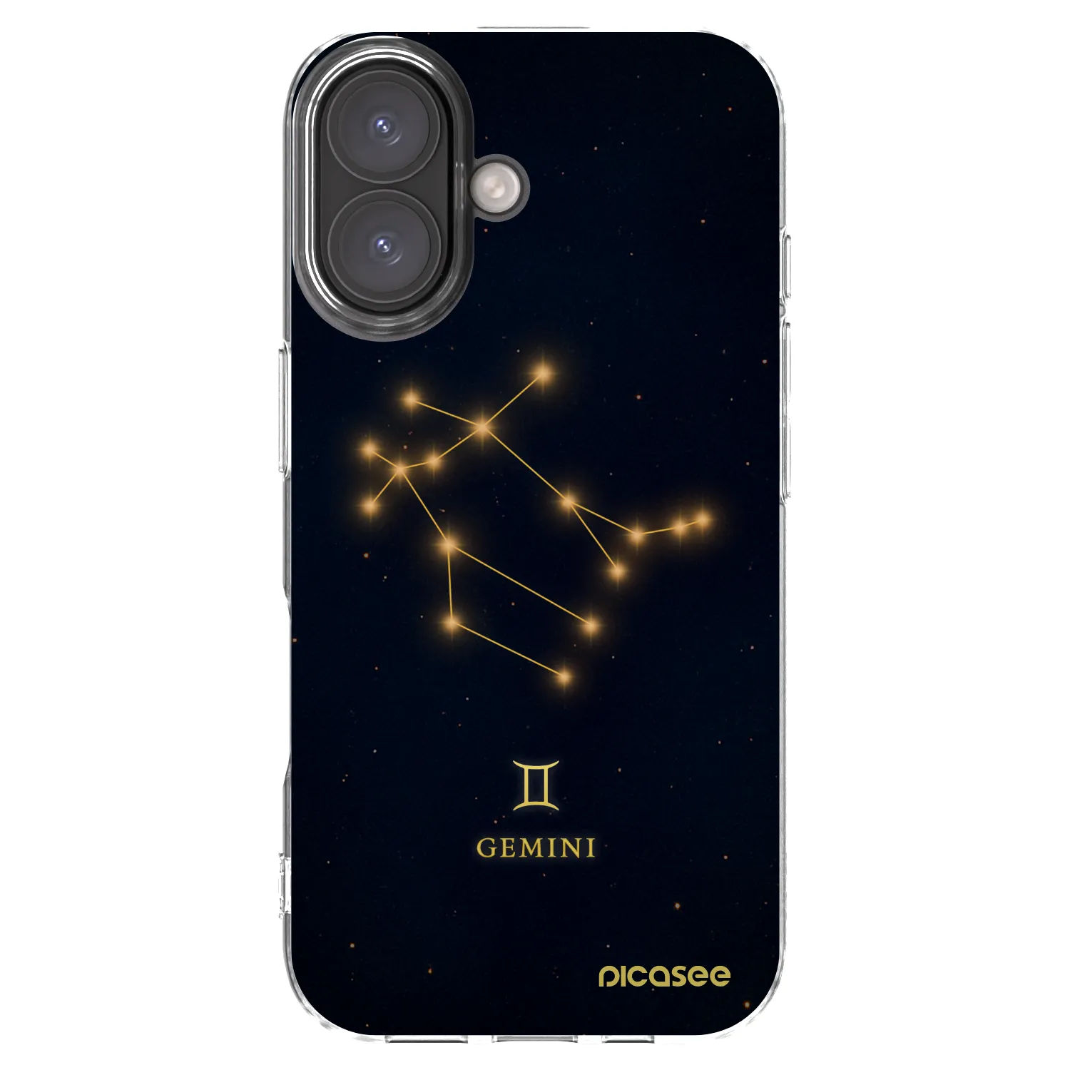Picasee silikonowe przeźroczyste etui na Apple iPhone 16 - GEMINI