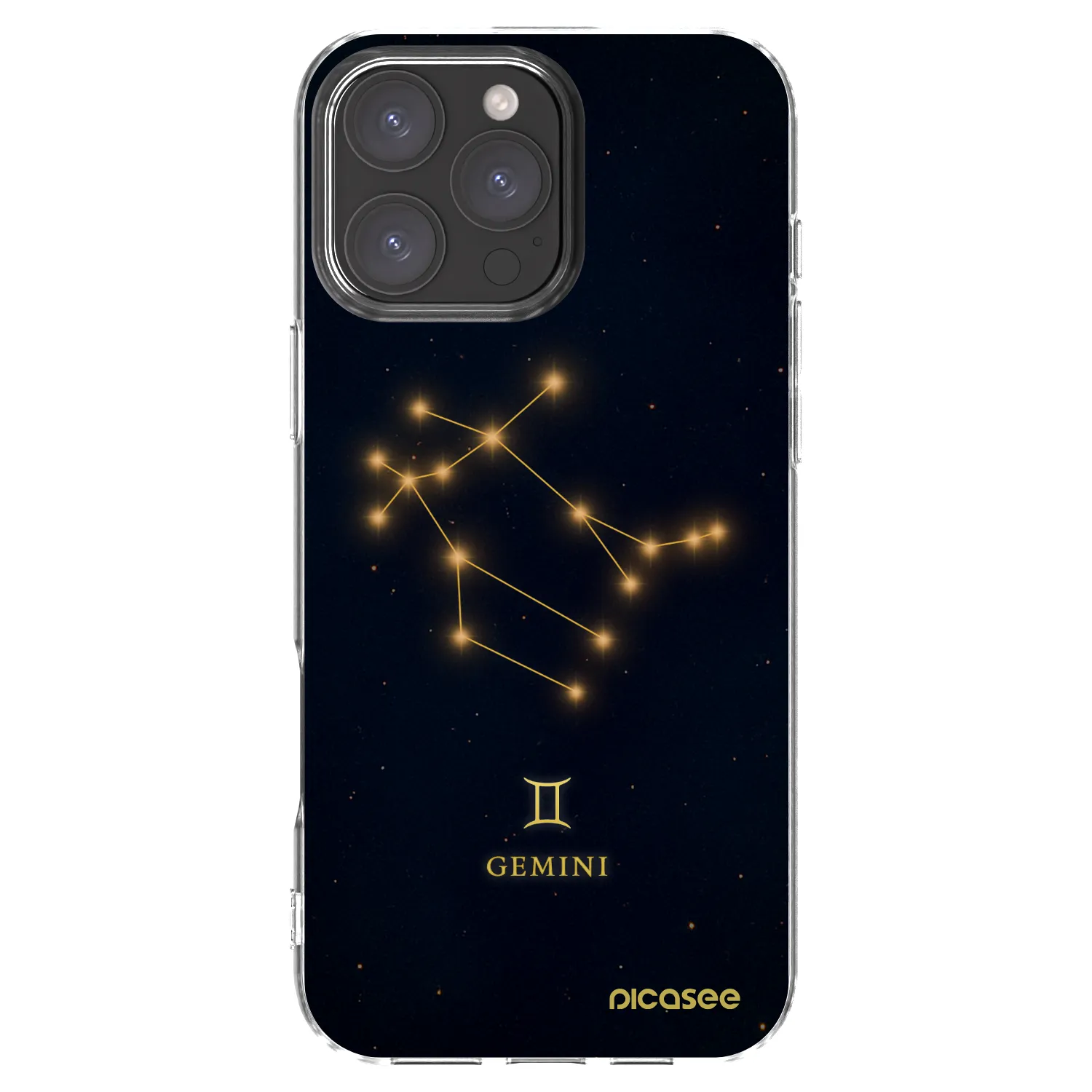 Picasee silikonowe przeźroczyste etui na Apple iPhone 16 Pro Max - GEMINI