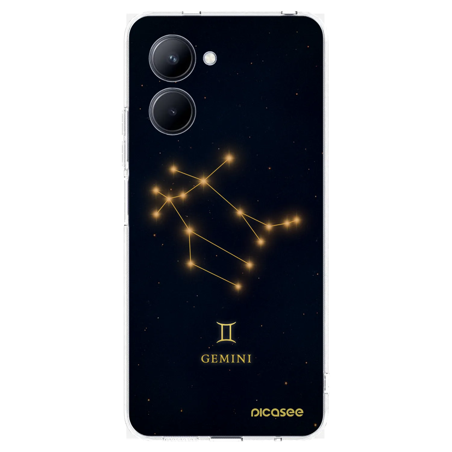 Picasee silikonowe przeźroczyste etui na Realme C33 (2023) - GEMINI