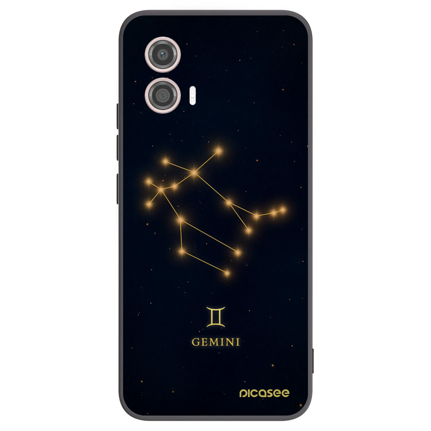 Picasee silikonowe czarne etui na Motorola Moto G53 5G - GEMINI